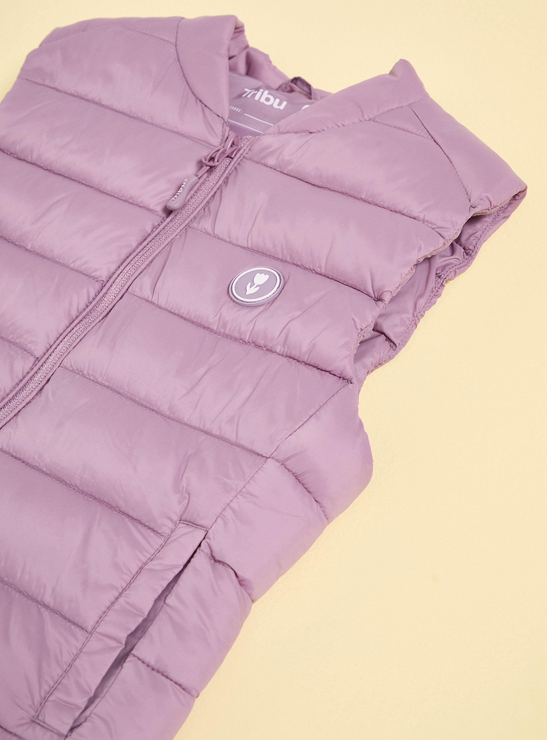 Parka sin Mangas Nylon con Aplicación Flor-3