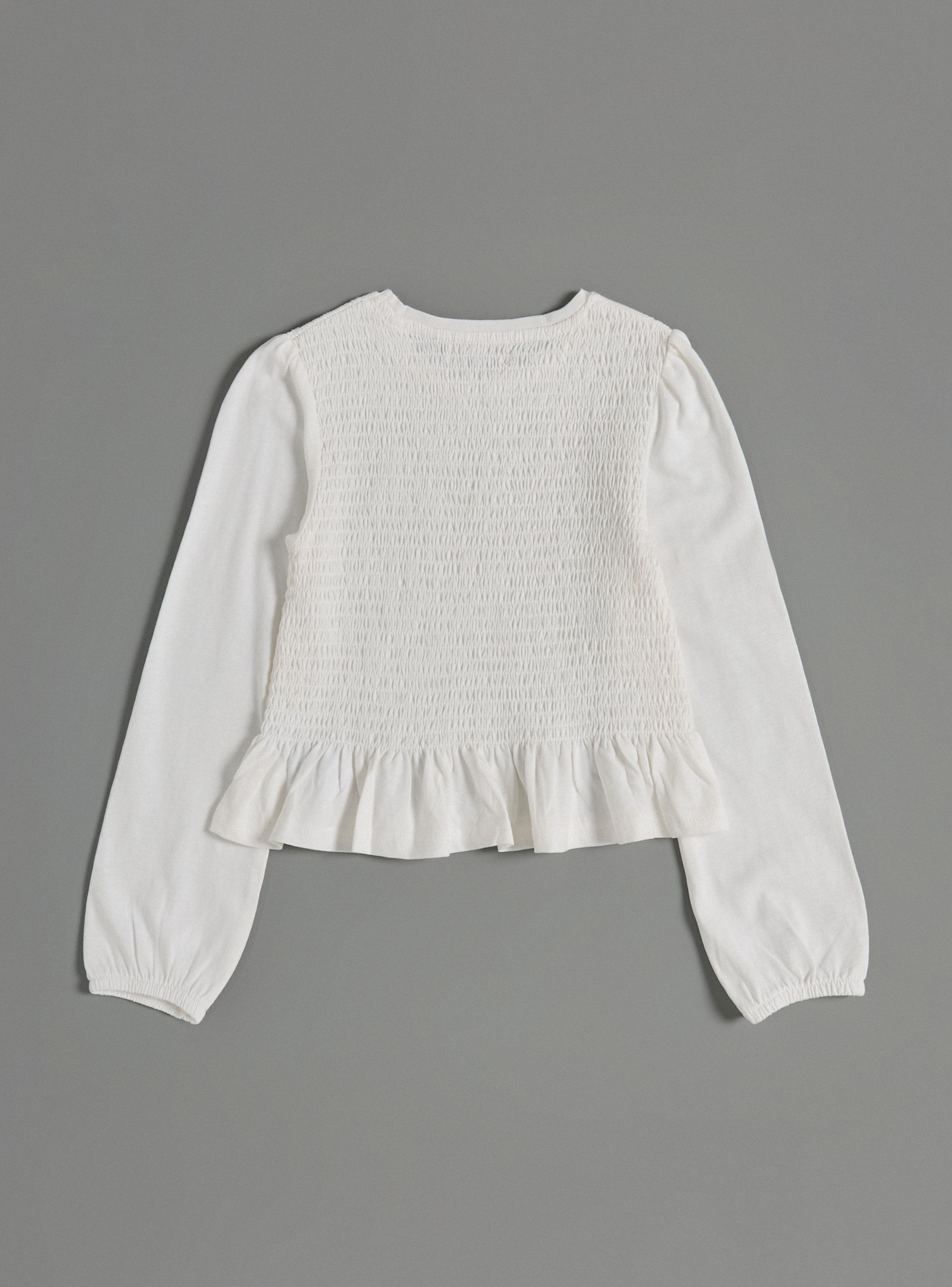 Polera Panal Lisa con Vuelos Abajo-2