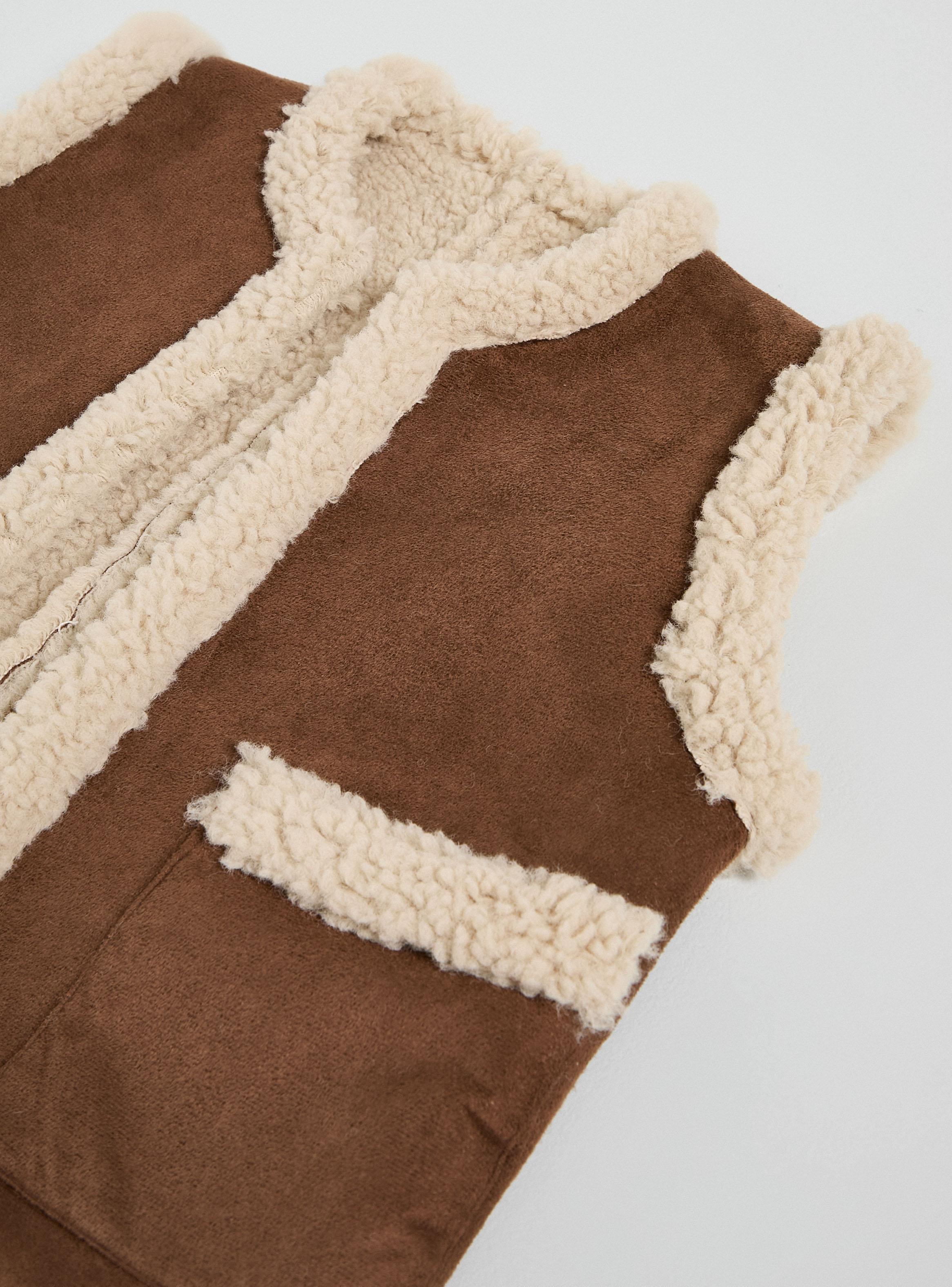 Chaqueta Vest Tipo Gamuza-3