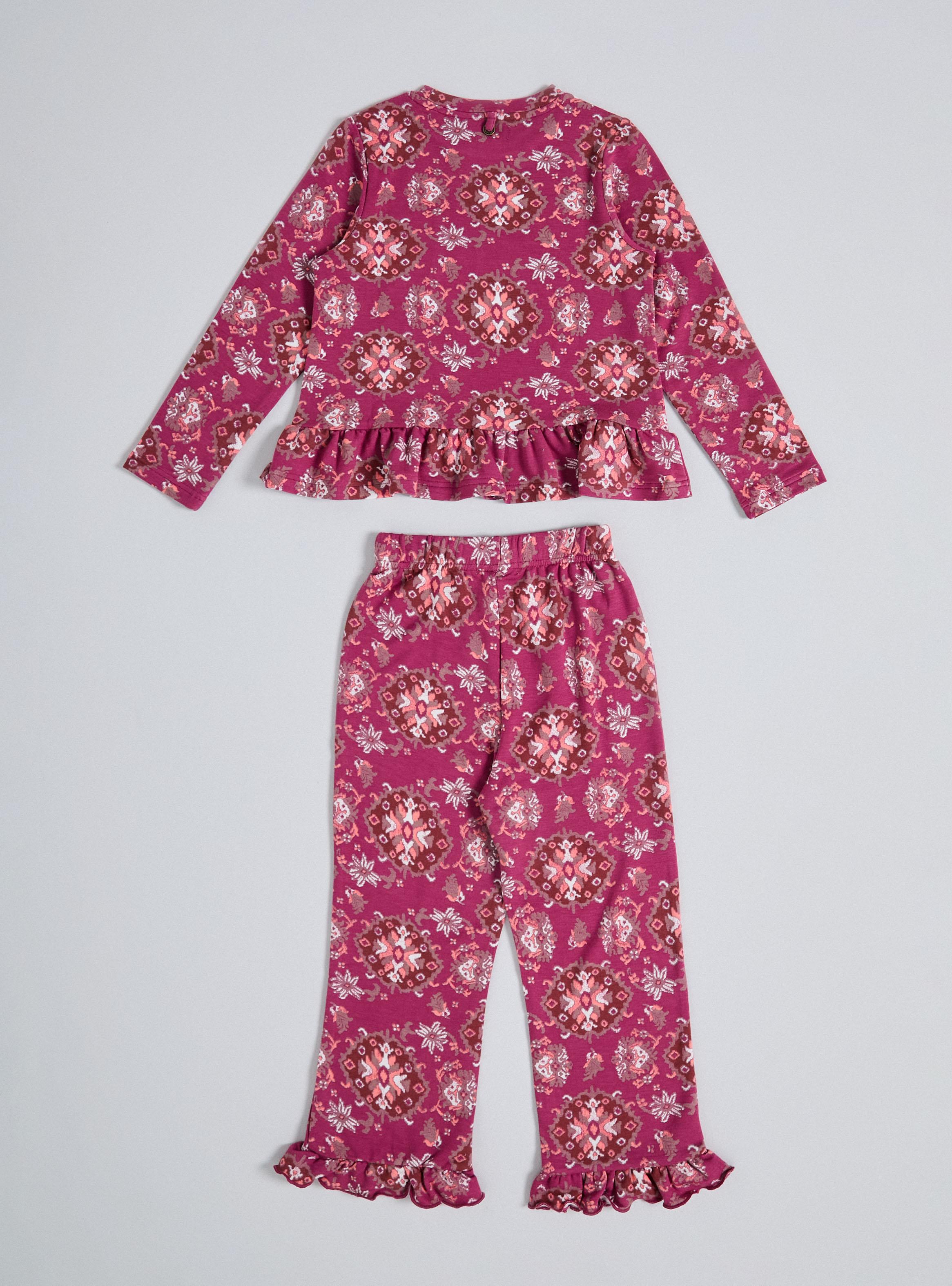 Pijama Full Estampado Tela Fluida y Vuelito Día de la Madre-2