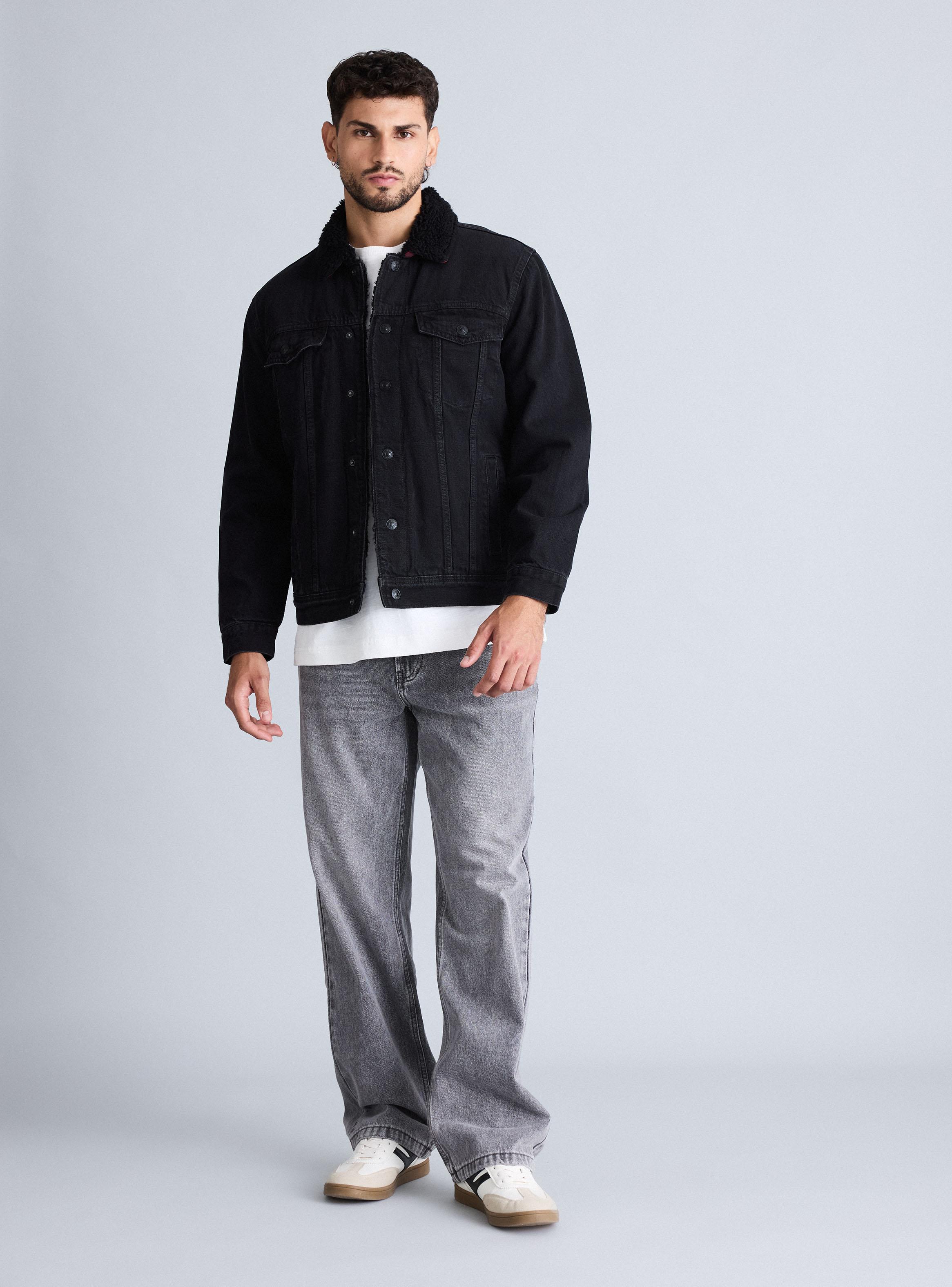 Chaqueta Trucker Jeans Detalle Cuello-4