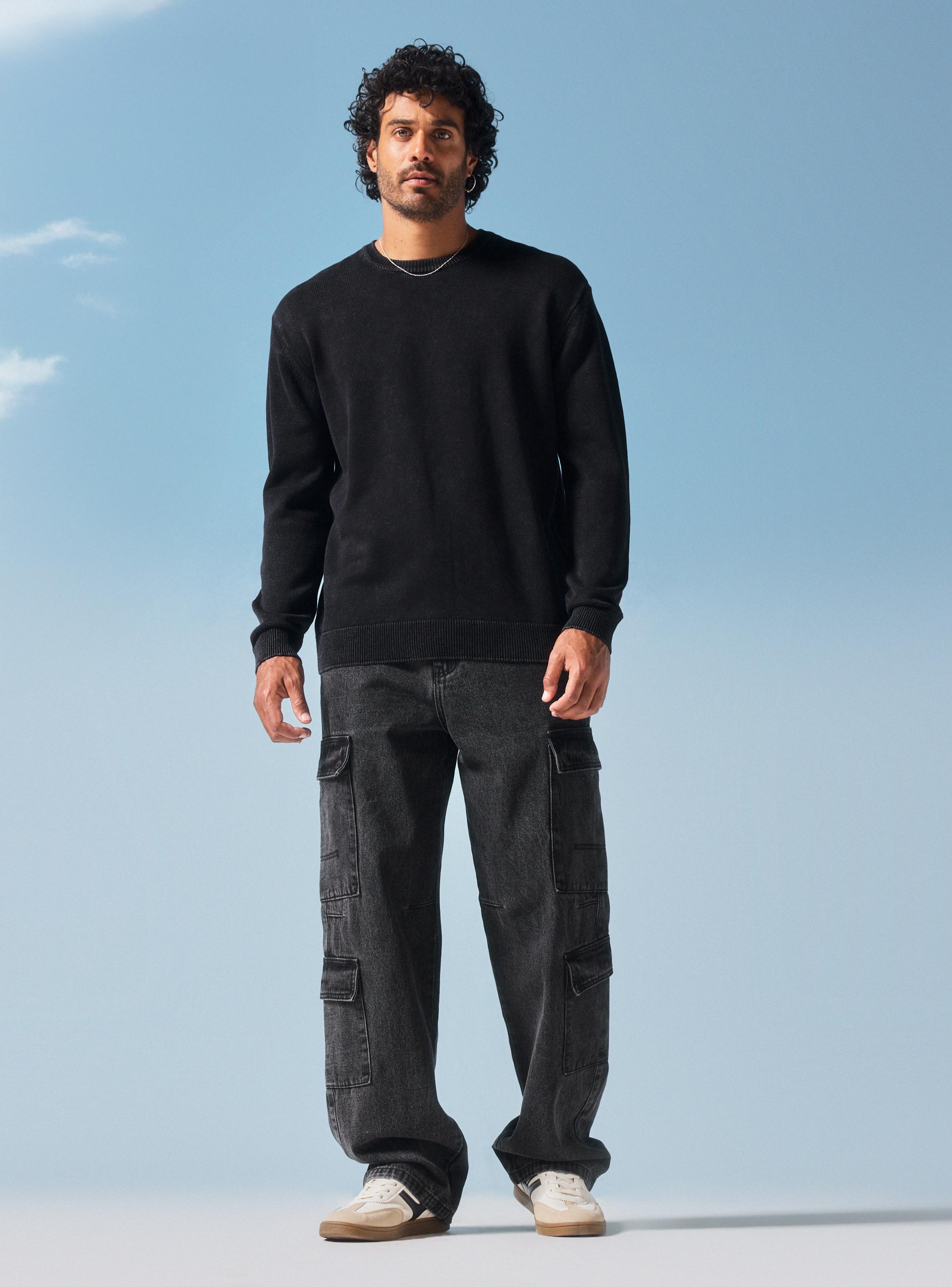 Sweater Básico Lavado-4