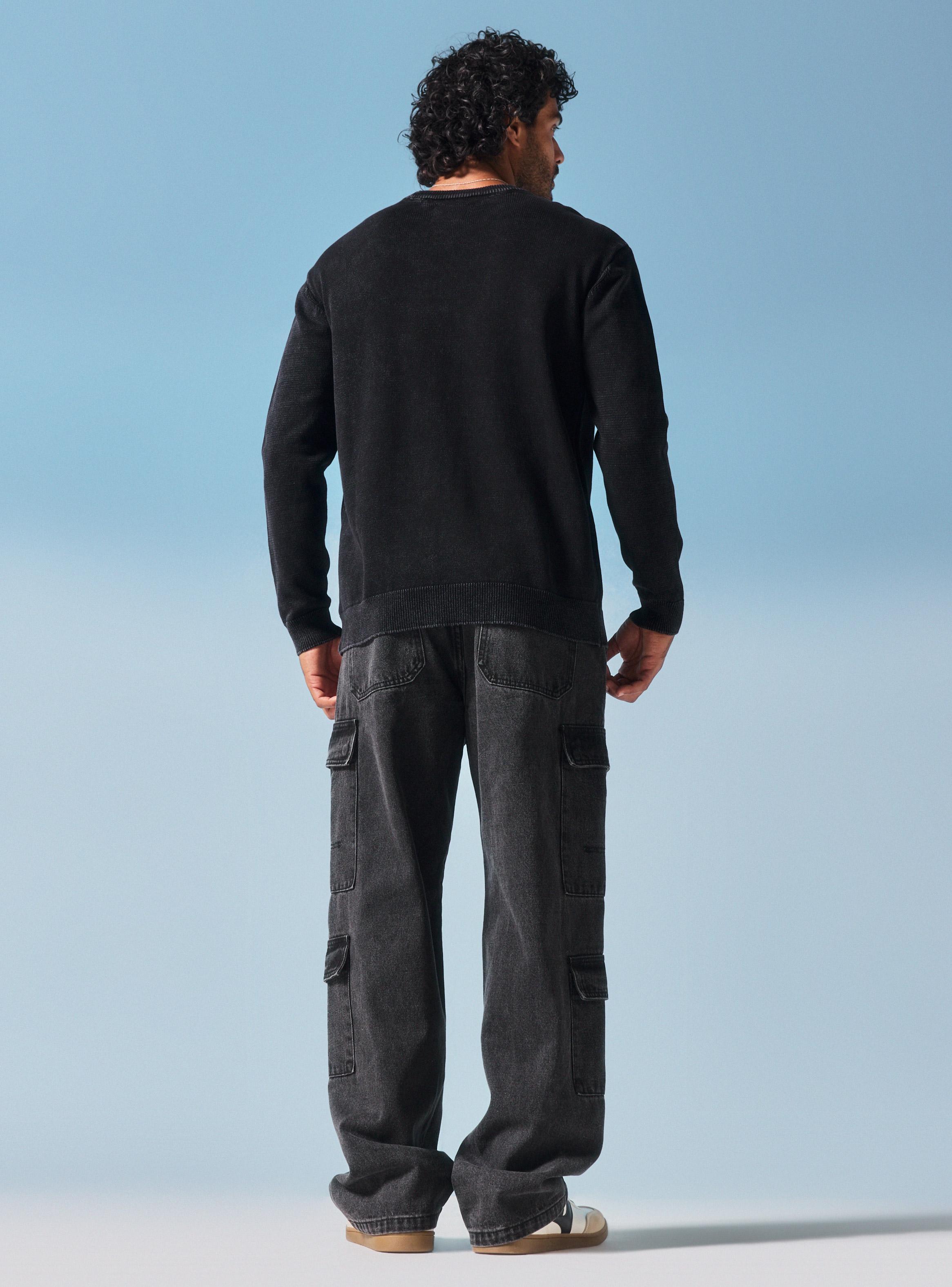 Sweater Básico Lavado-5