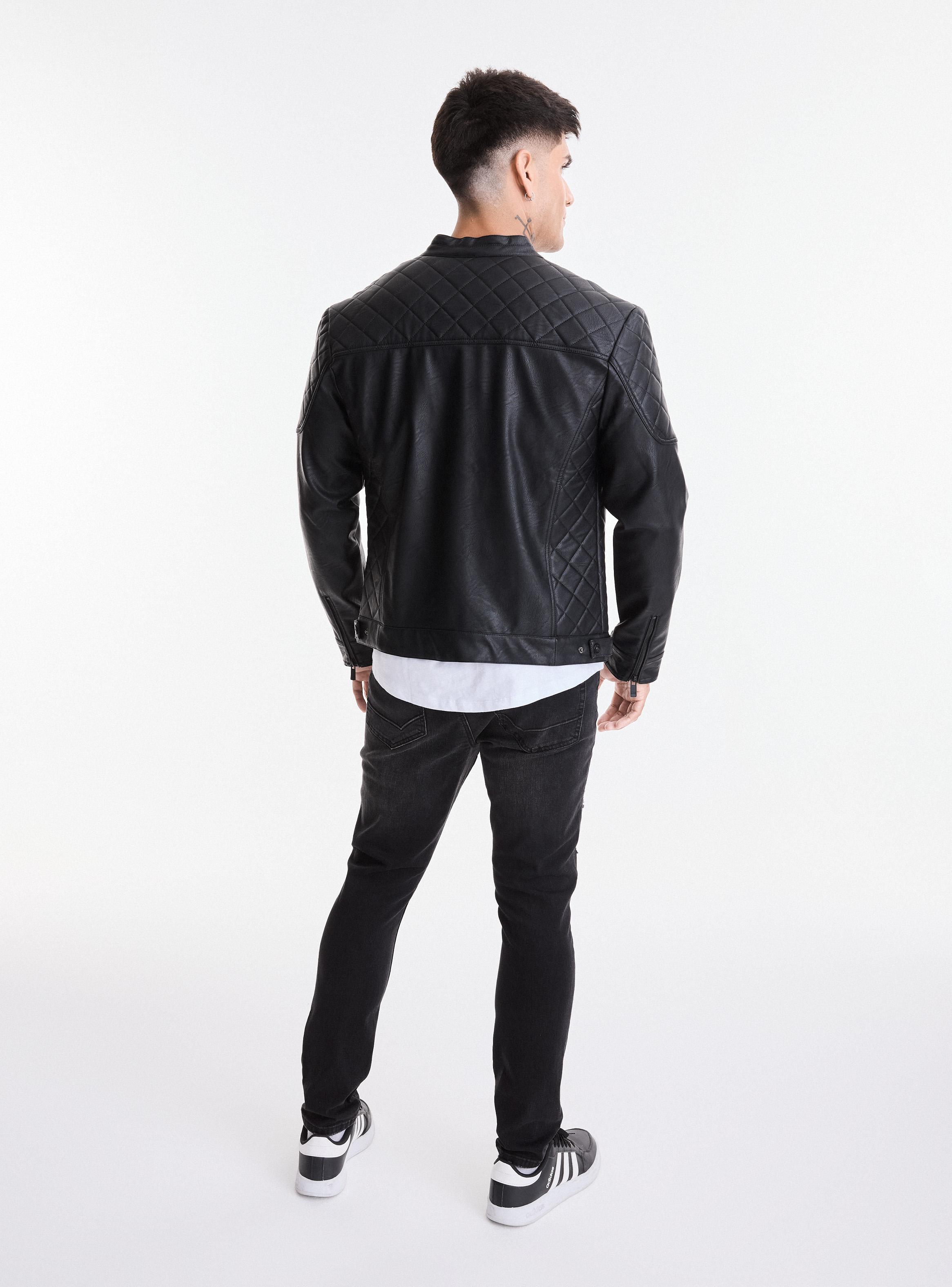 Chaqueta Motoquera Acolchado Diamante-5