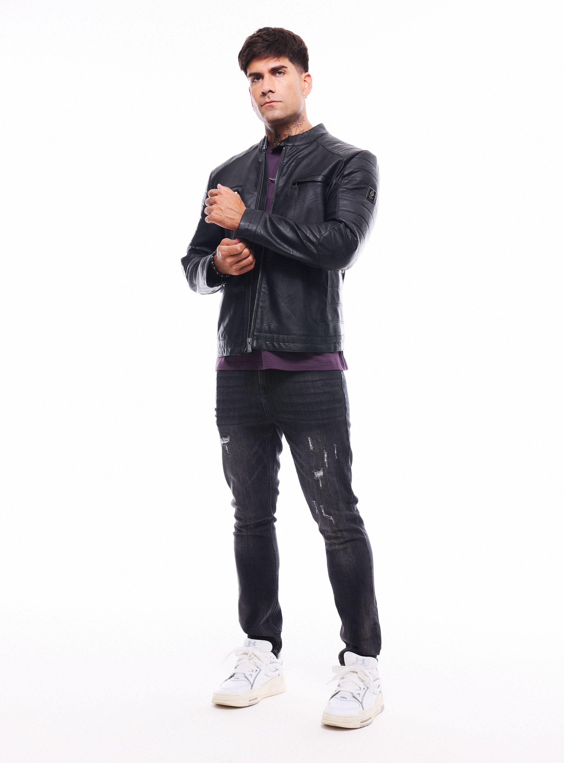 Chaqueta Biker Acolchada-4