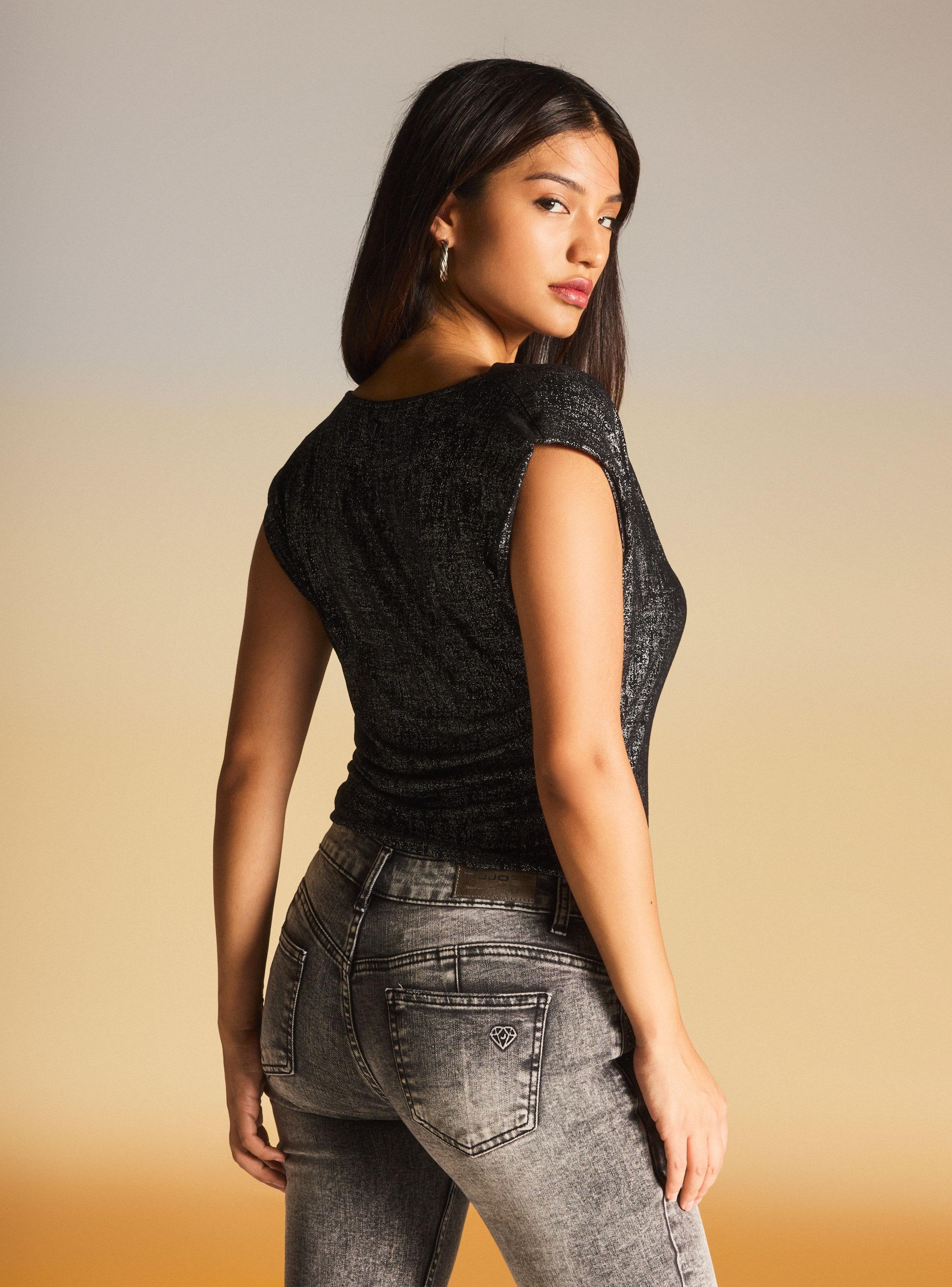 Polera Estampado Metalizado-1