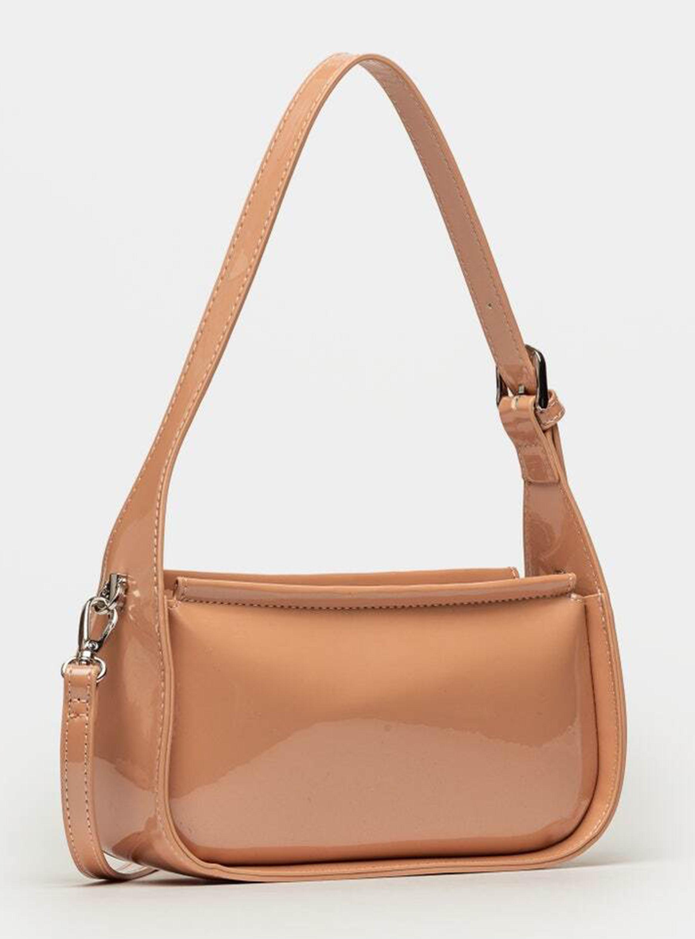 Cartera de Hombro Leaf Efecto Charol-1