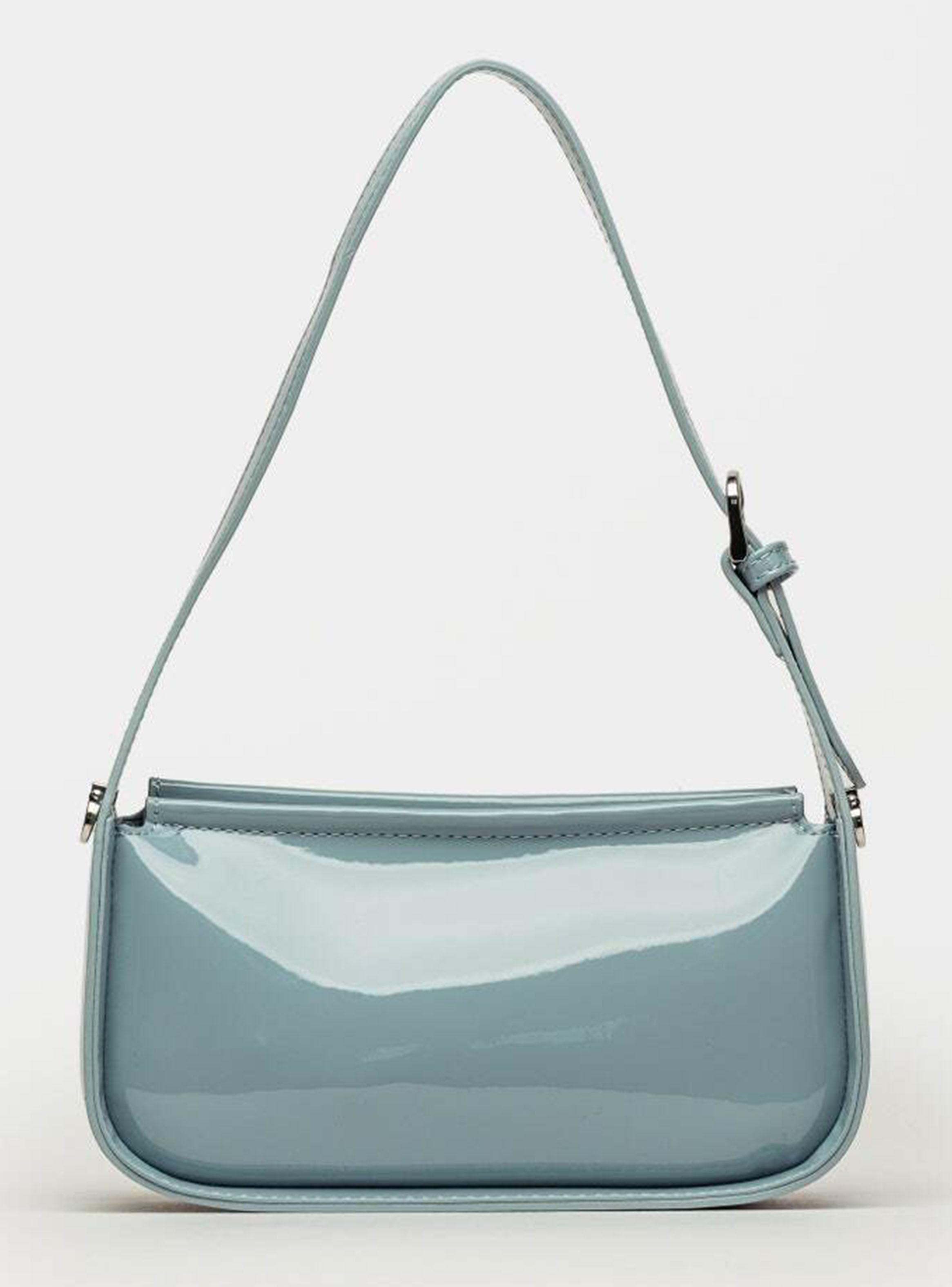 Cartera de Hombro Leaf Celeste-1