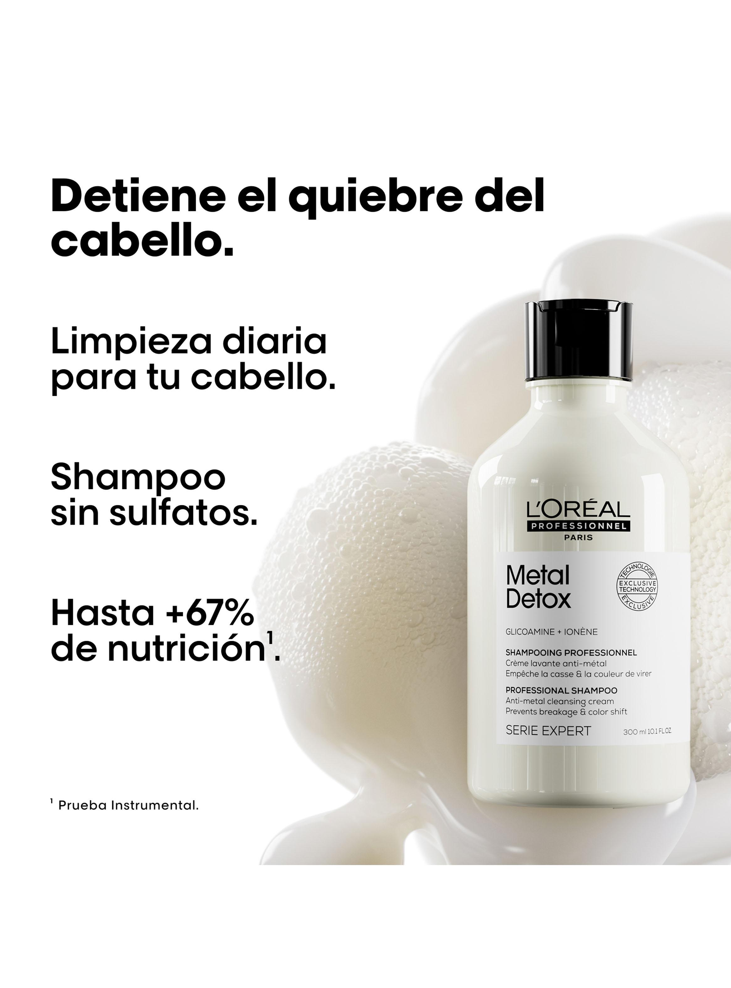 Set Profesional Anti-Quiebre Shampoo 300ml + Máscara Metal Detox 75ml + Aceite Absolut Repair 30ml-4