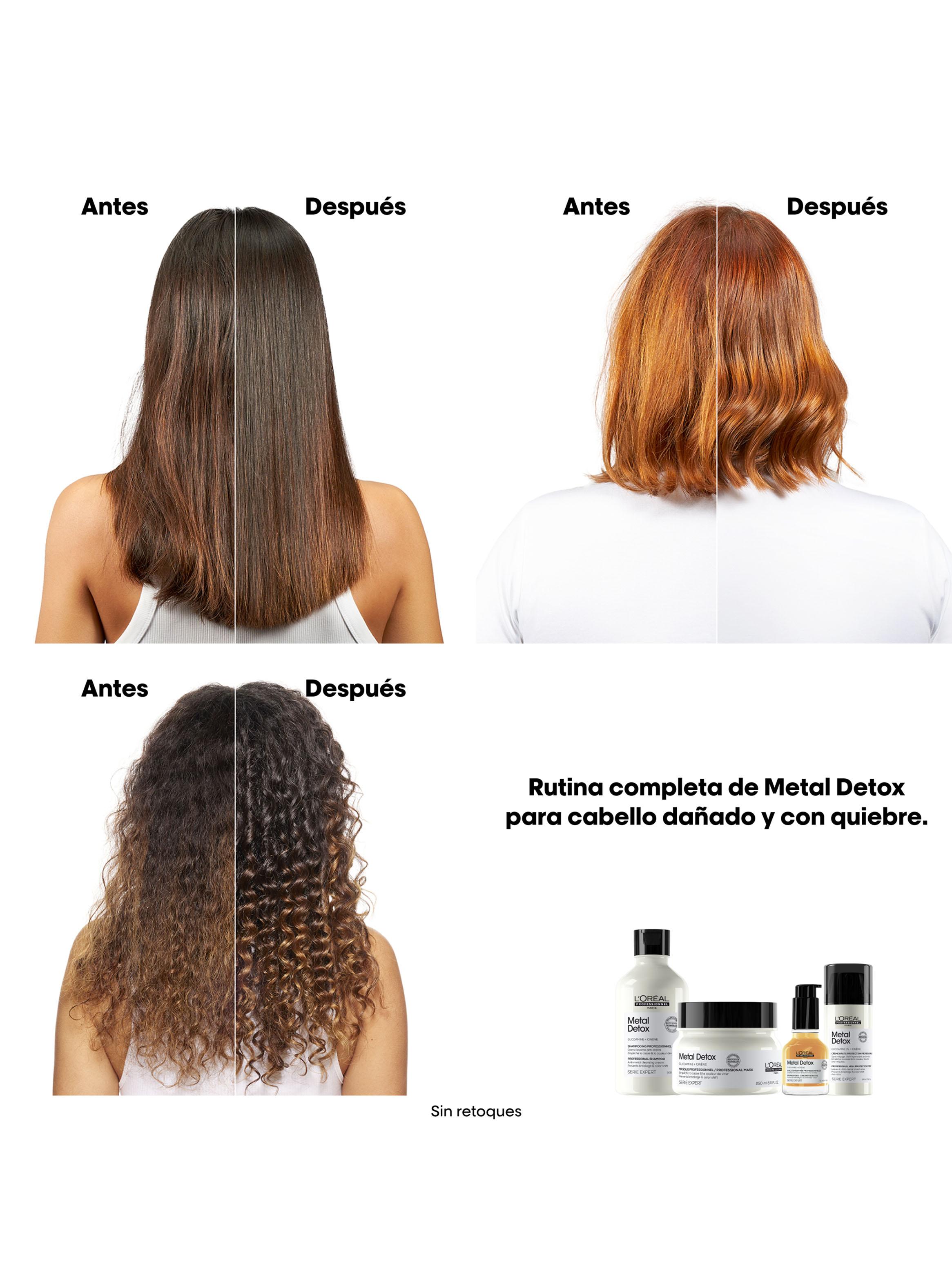Set Profesional Anti-Quiebre Shampoo 300ml + Máscara Metal Detox 75ml + Aceite Absolut Repair 30ml-5