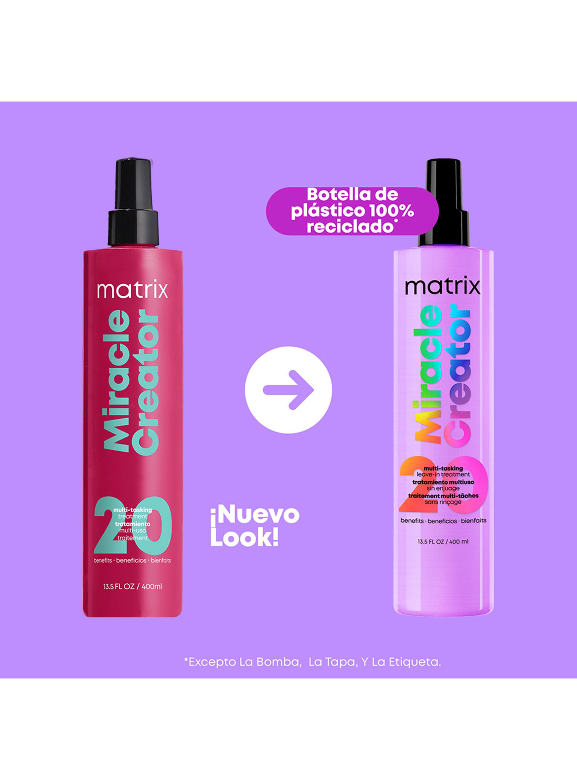 Spray Duo Tratamiento Multi-Beneficios Spray Leave In 200ml Miracle Creator-1