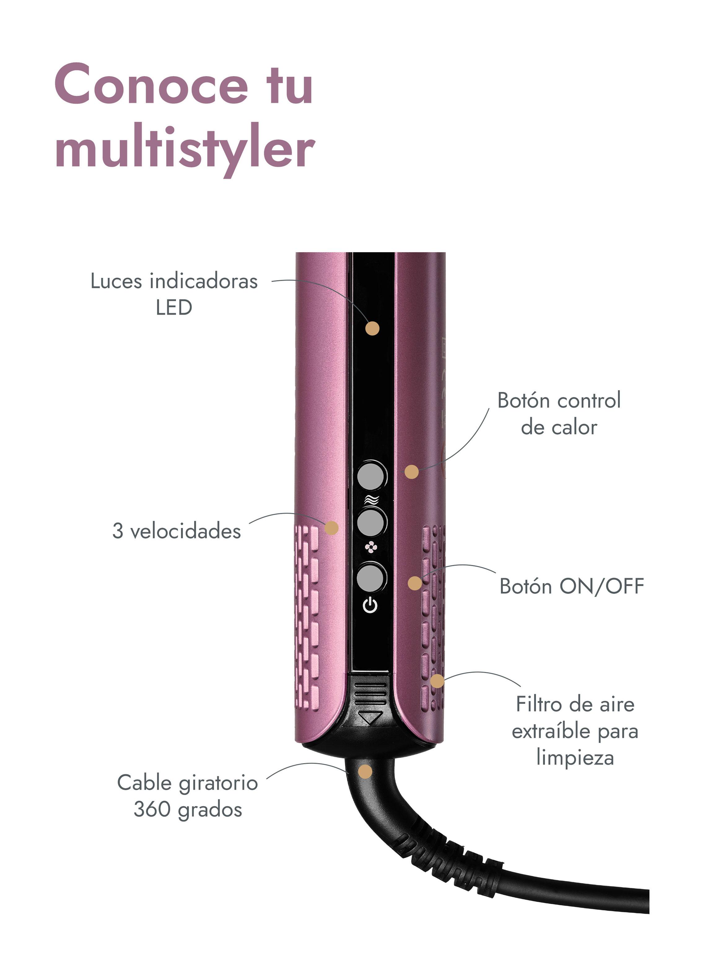 Secador de Pelo Multistyler VH-014 Morado-3