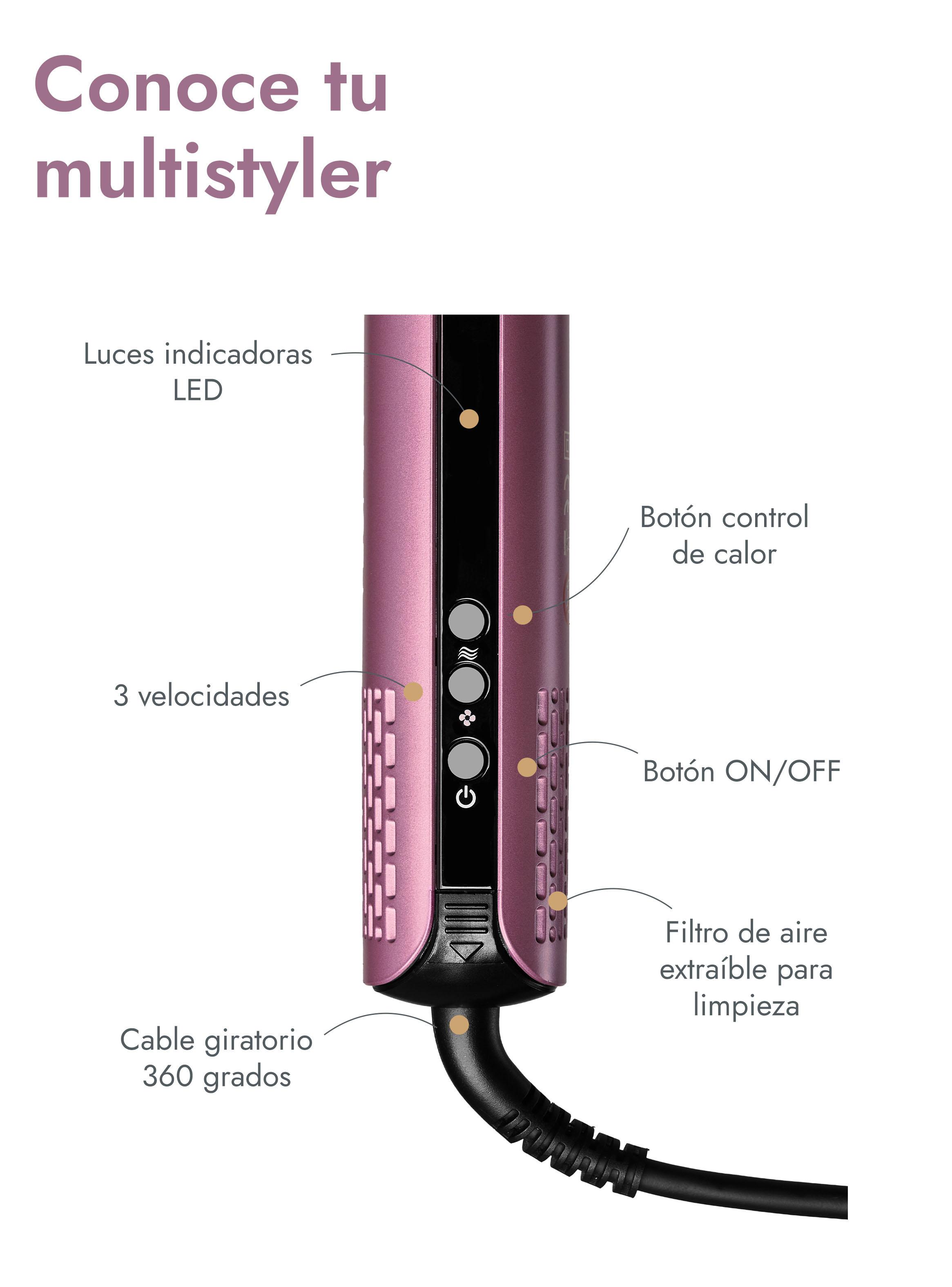 Secador de Pelo Multistyler VH-014 Morado-5