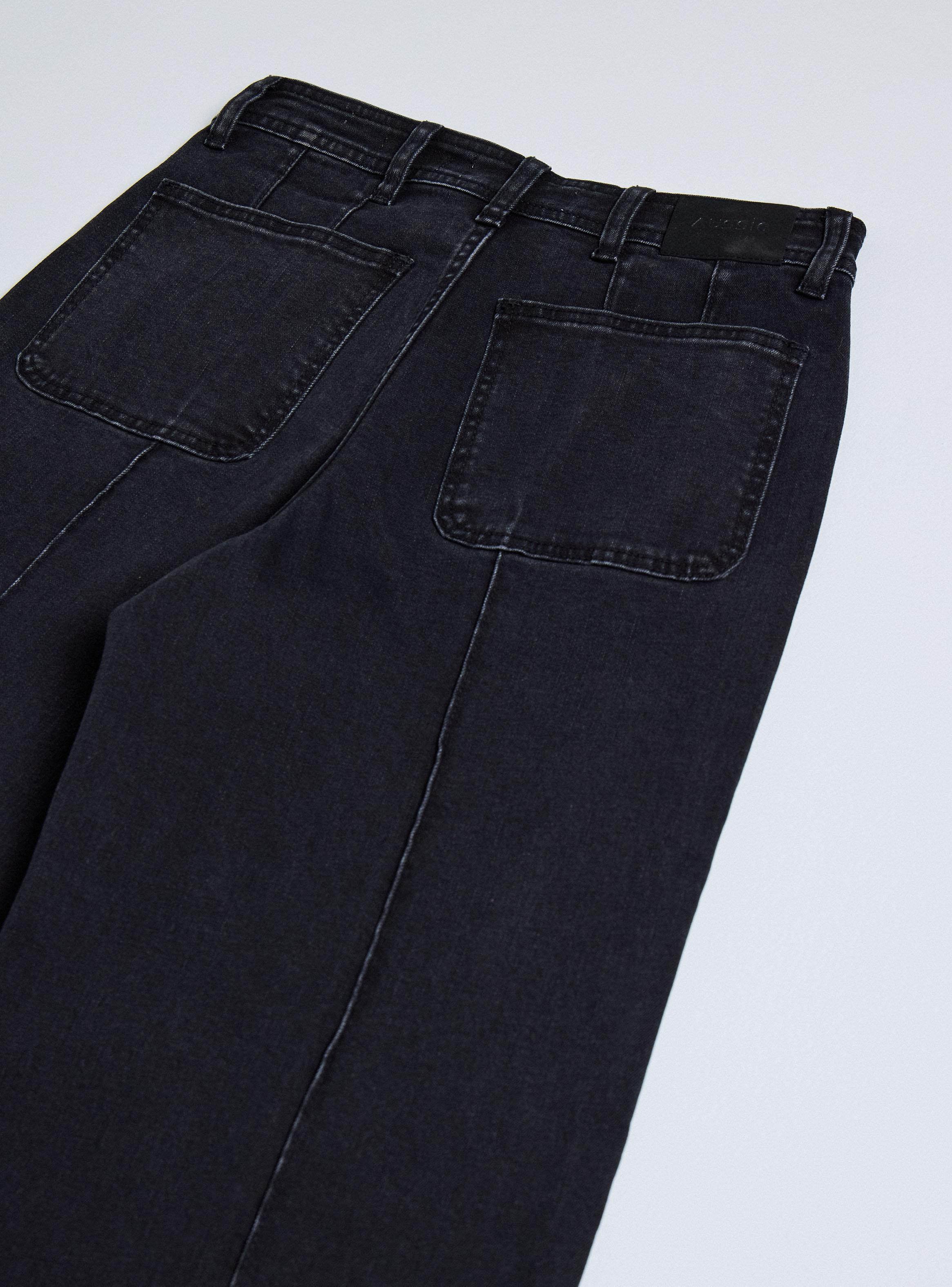 Jeans Loose Fit Bolsillo Delantero Algodón-2