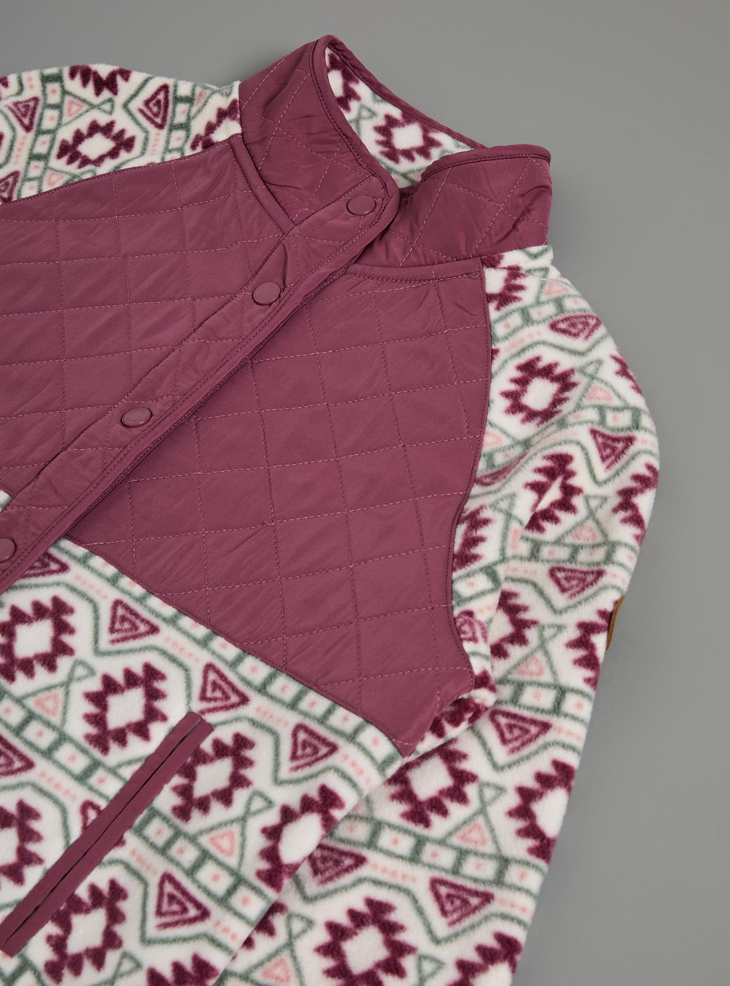 Polerón Polar con Detalle Nylon y Bolsillos-2