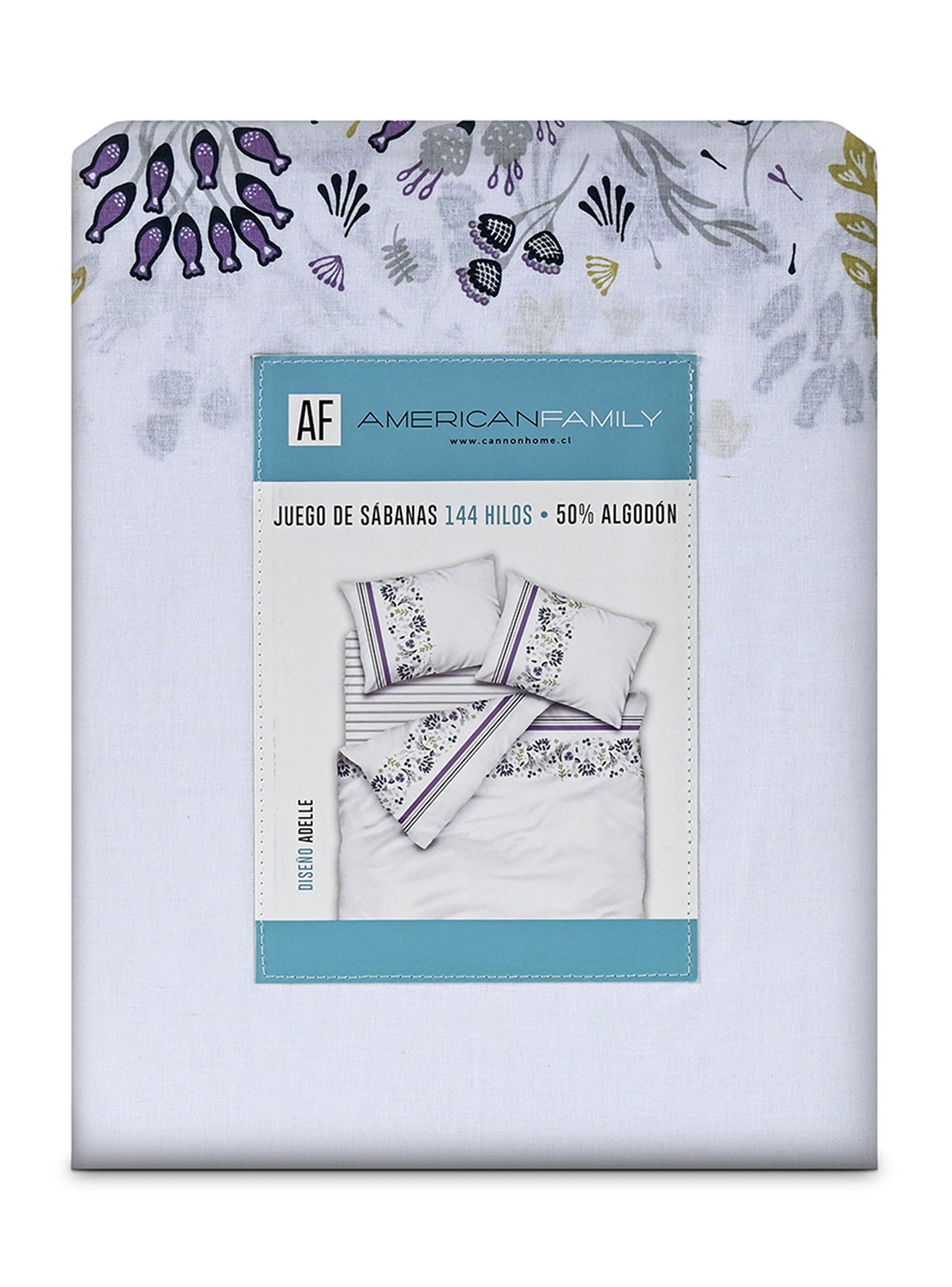 Sábanas 1 Plaza 144 Hilos Adel Gris-3