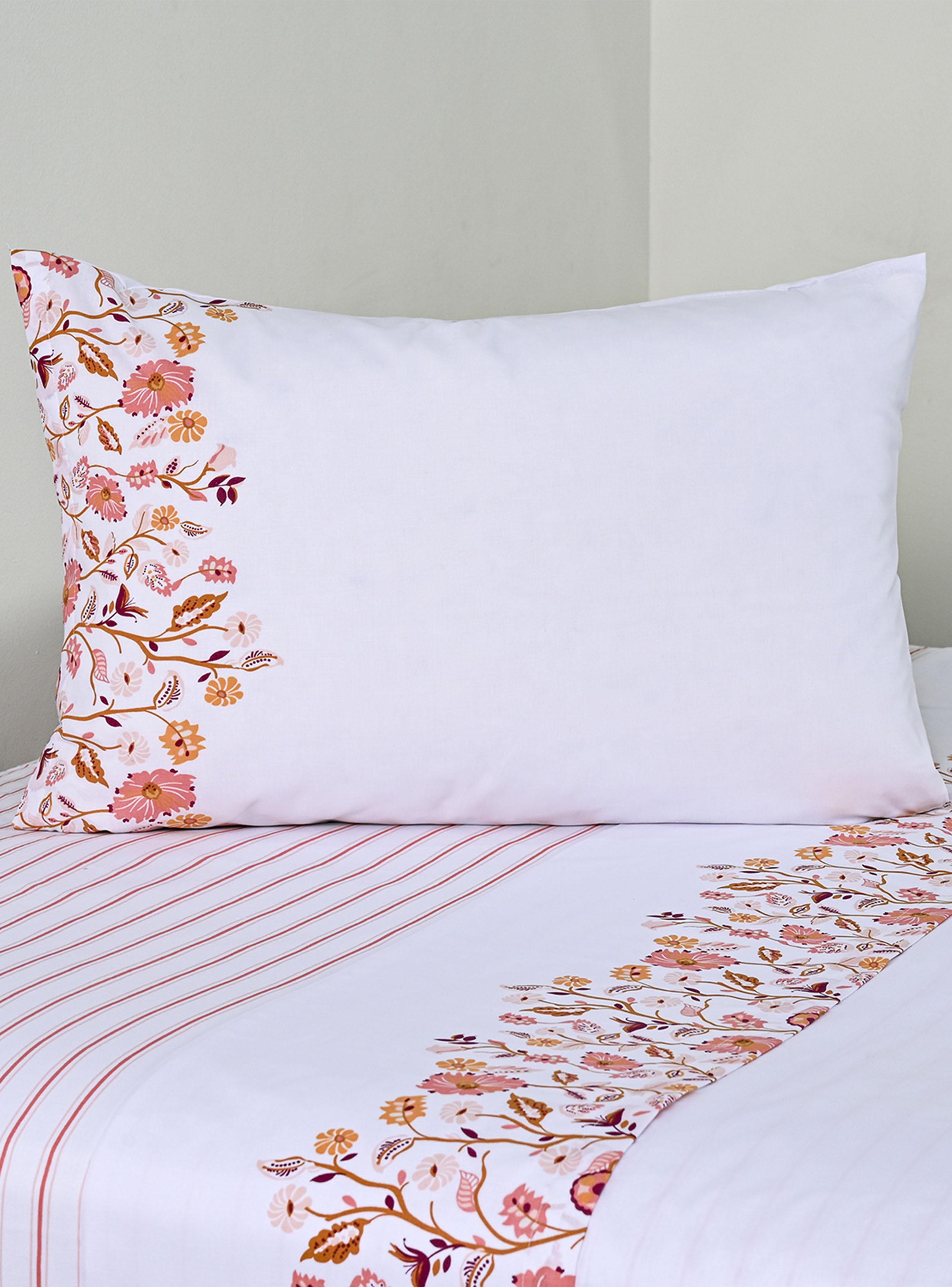 Sábanas 1.5 Plazas 144 Hilos Tropico Coral-0