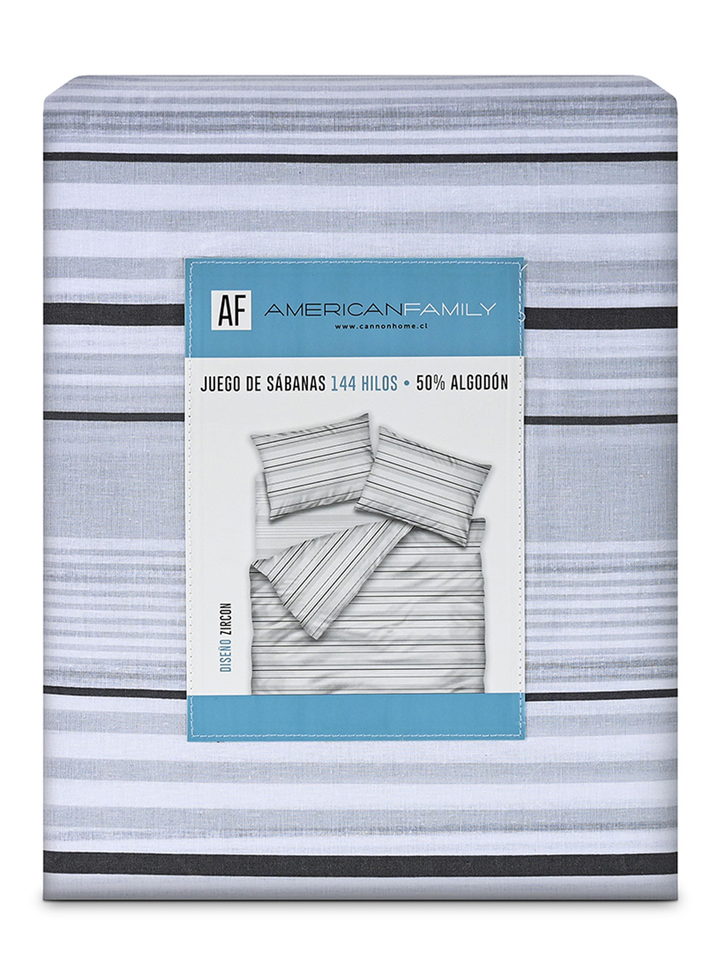 Sábanas 1 Plaza 144 Hilos Zircon Gris-3