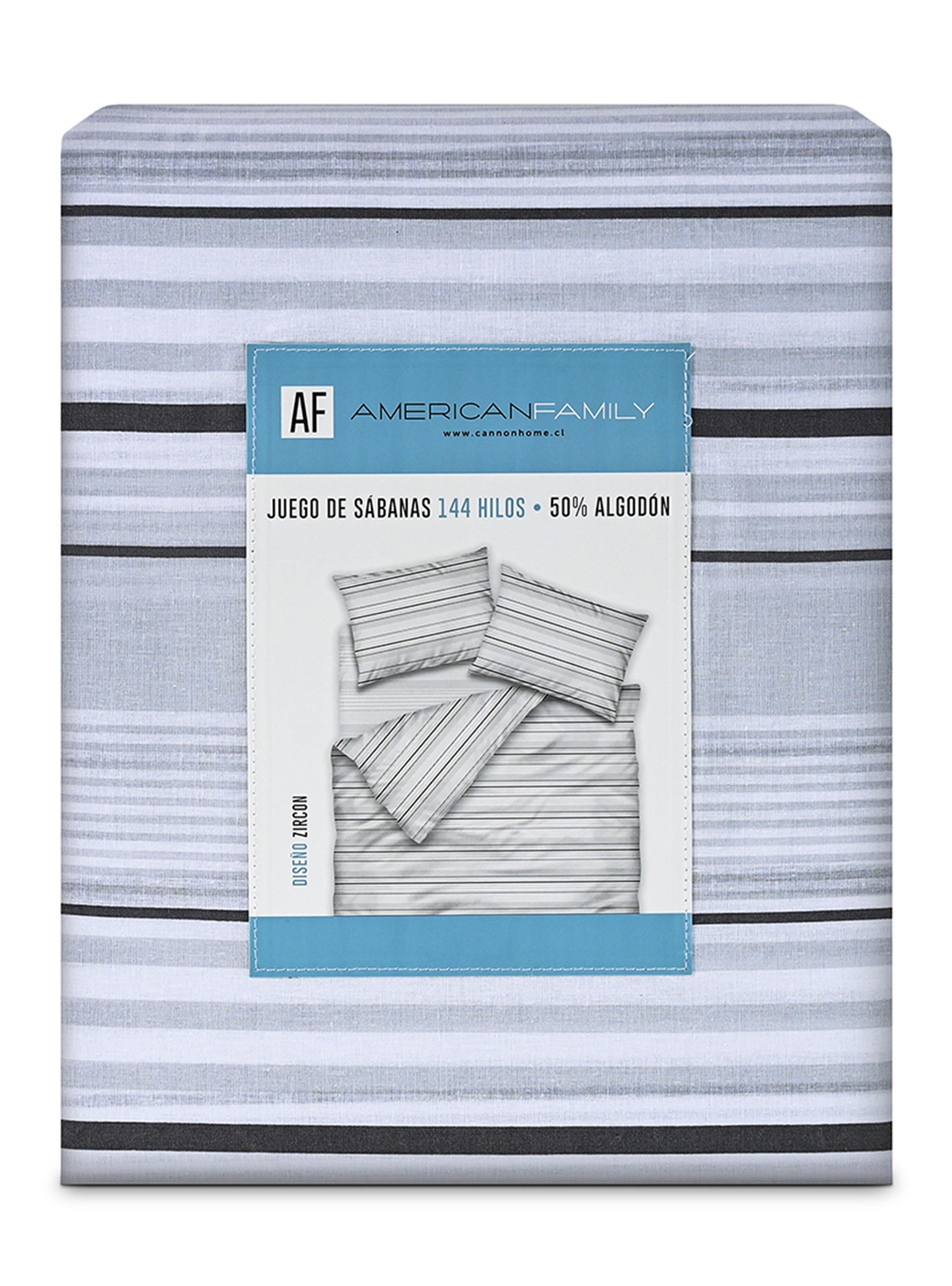 Sábanas 1.5 Plazas 144 Hilos Zircon Gris-3