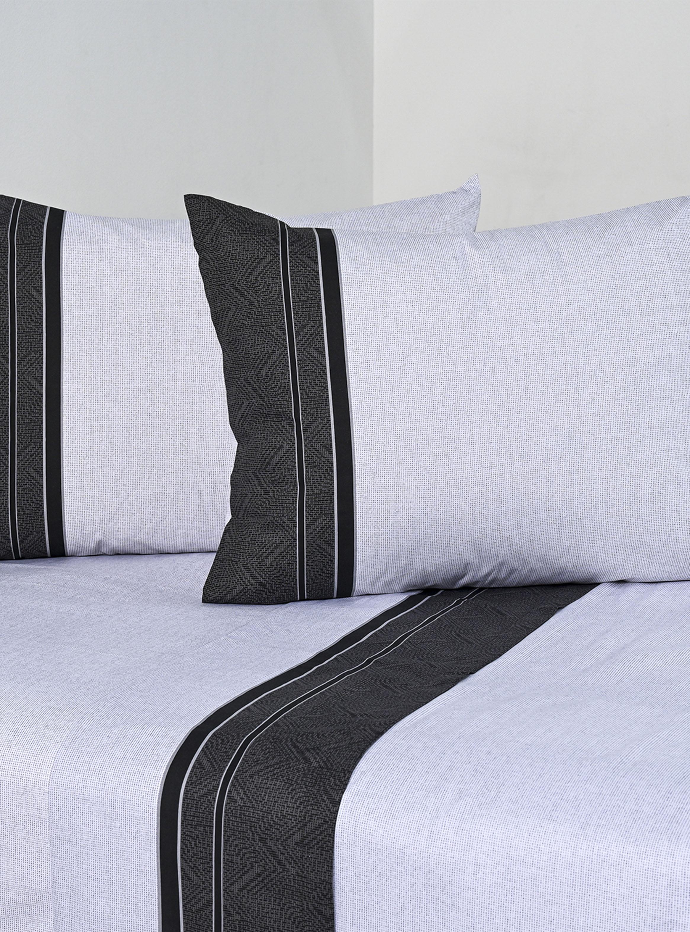 Sábanas 2 Plazas 144 Hilos Zircon Negro-0