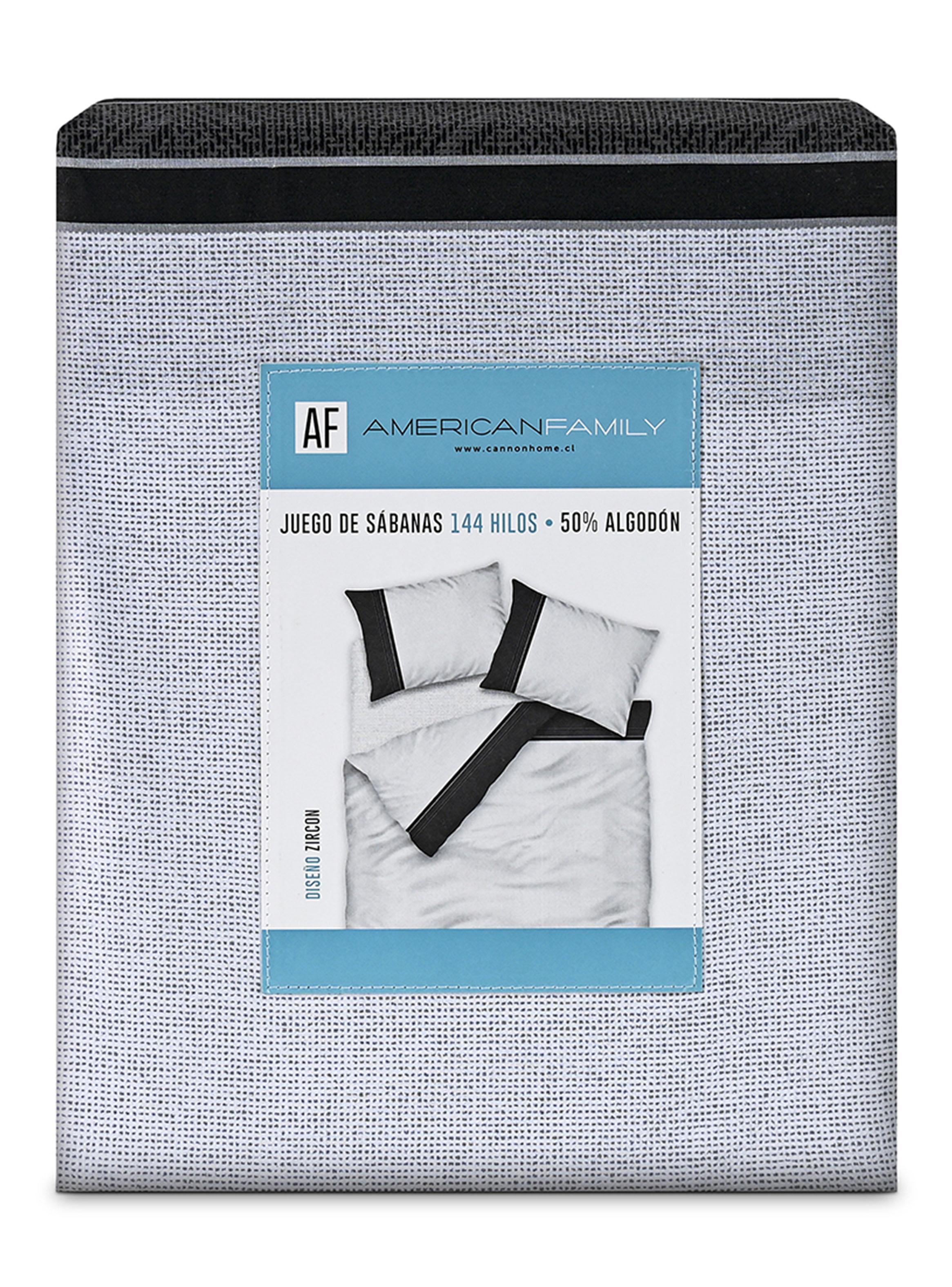 Sábanas 2 Plazas 144 Hilos Zircon Negro-3