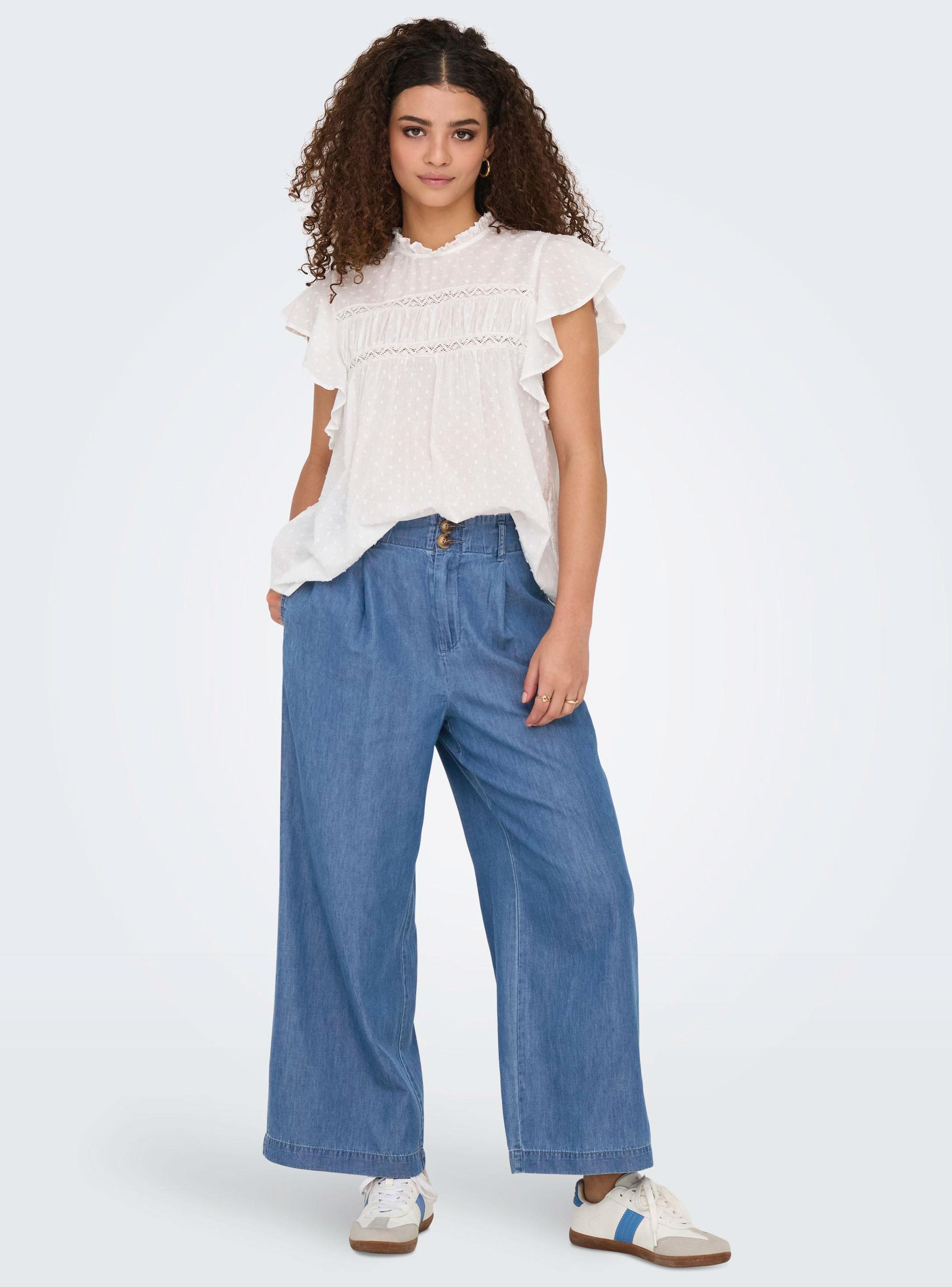 Pantalón Denim con Cierre-3