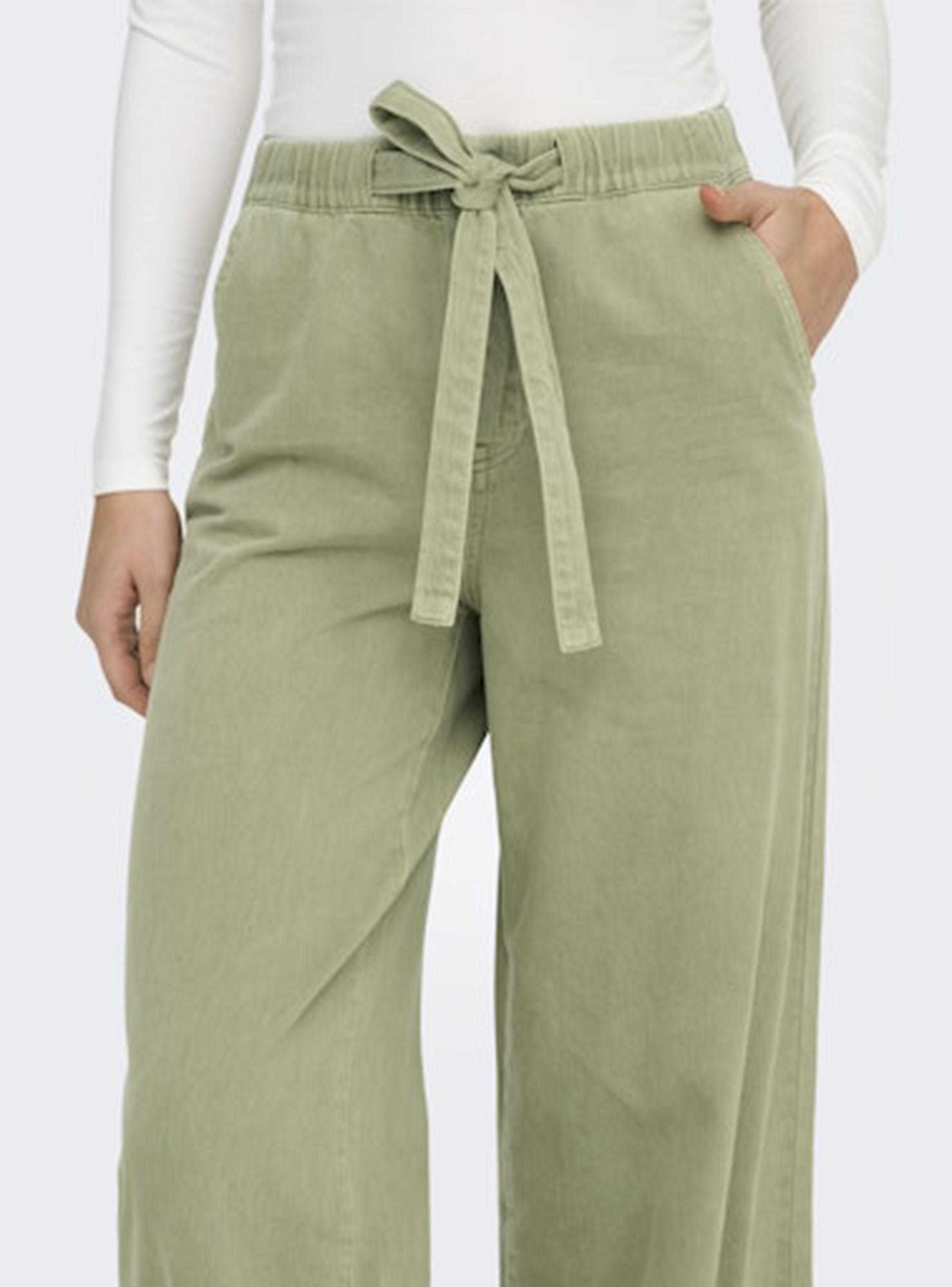 Pantalón Wide Leg de Tiro Medio-2