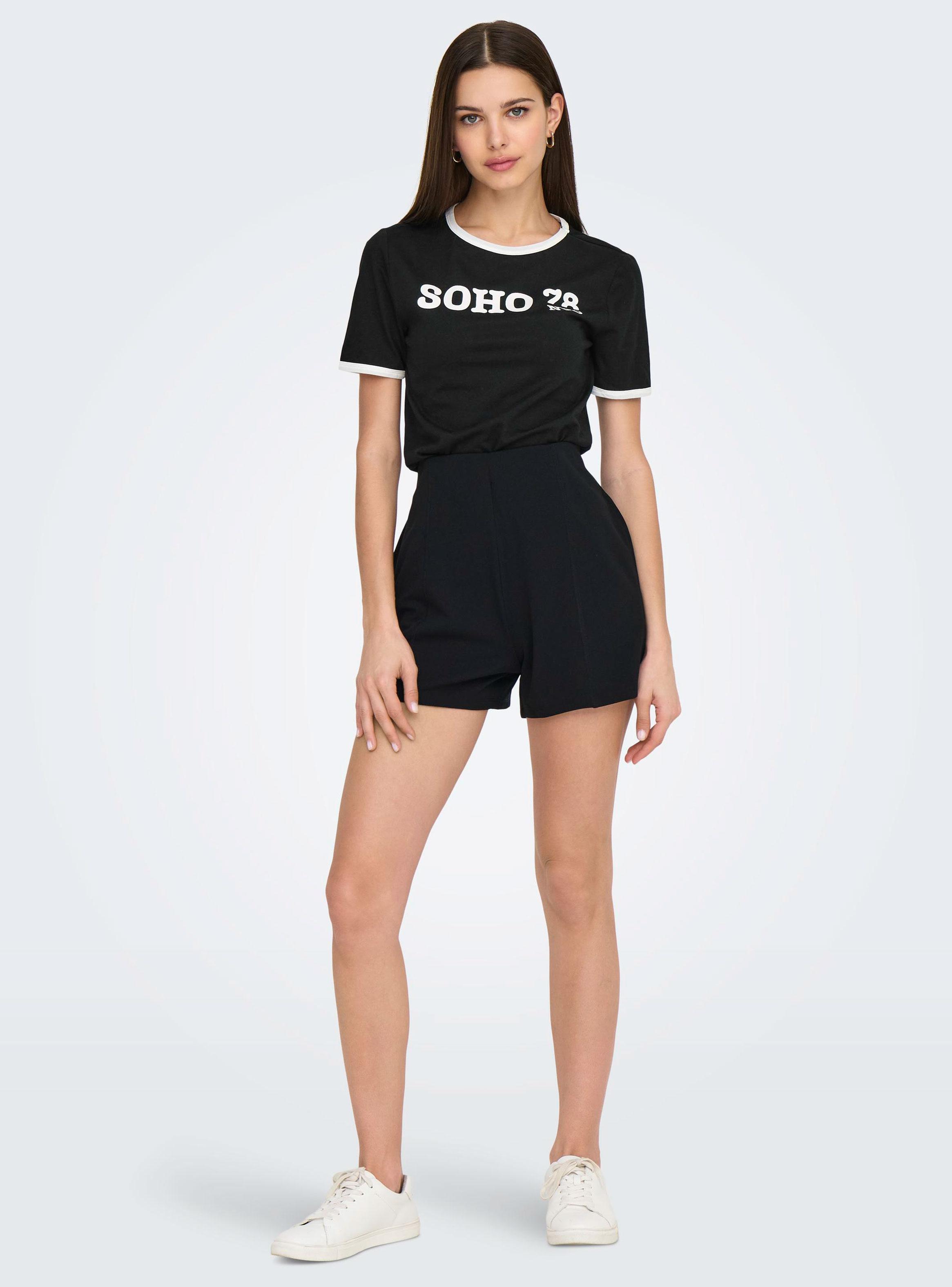 Polera Estampada con Contraste en Mangas-2