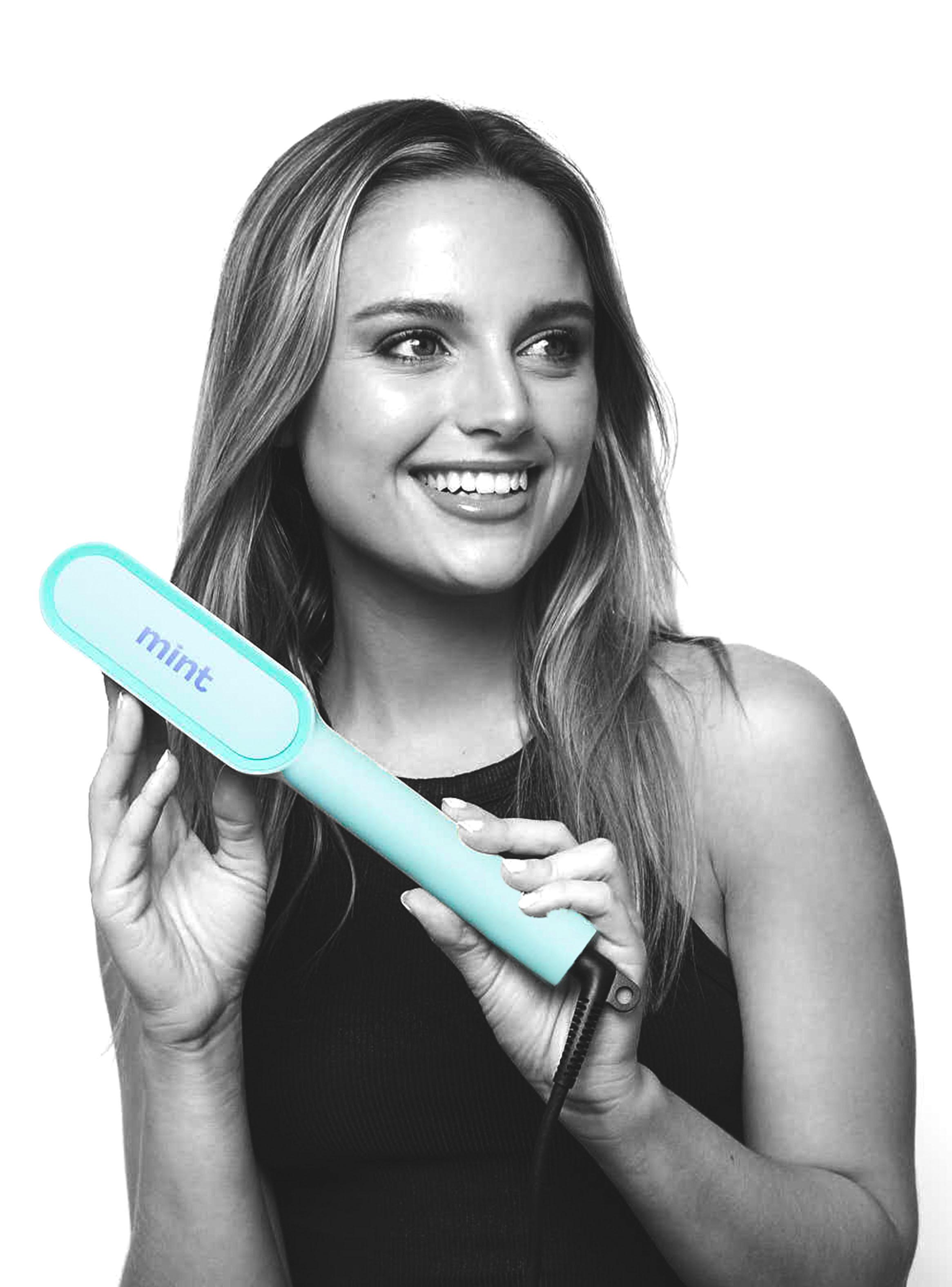 Cepillo Alisador MHR-019 Celeste-3