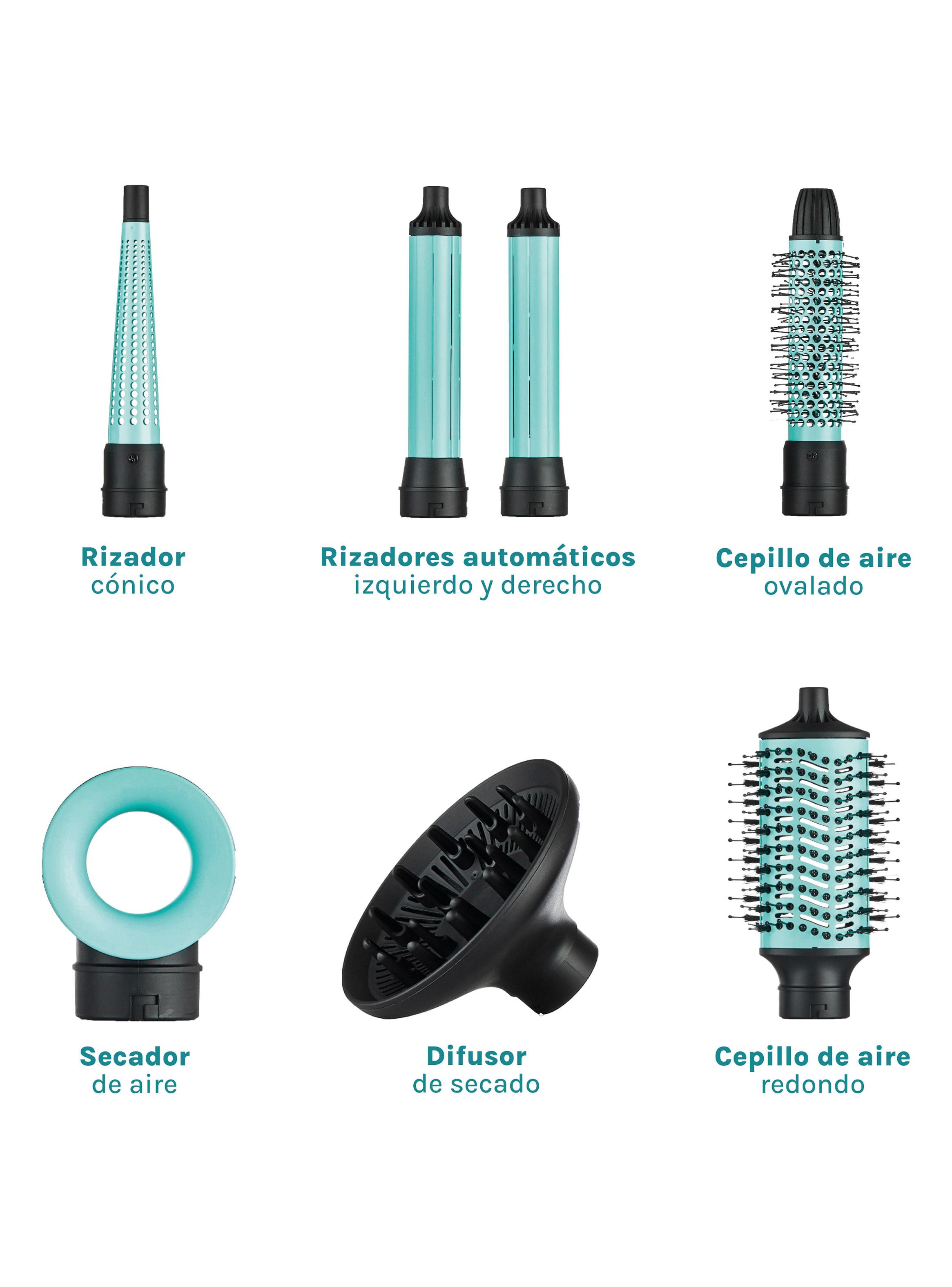 Secador de Pelo Multistyler 7 en 1 1500W MHR-024 Celeste-5
