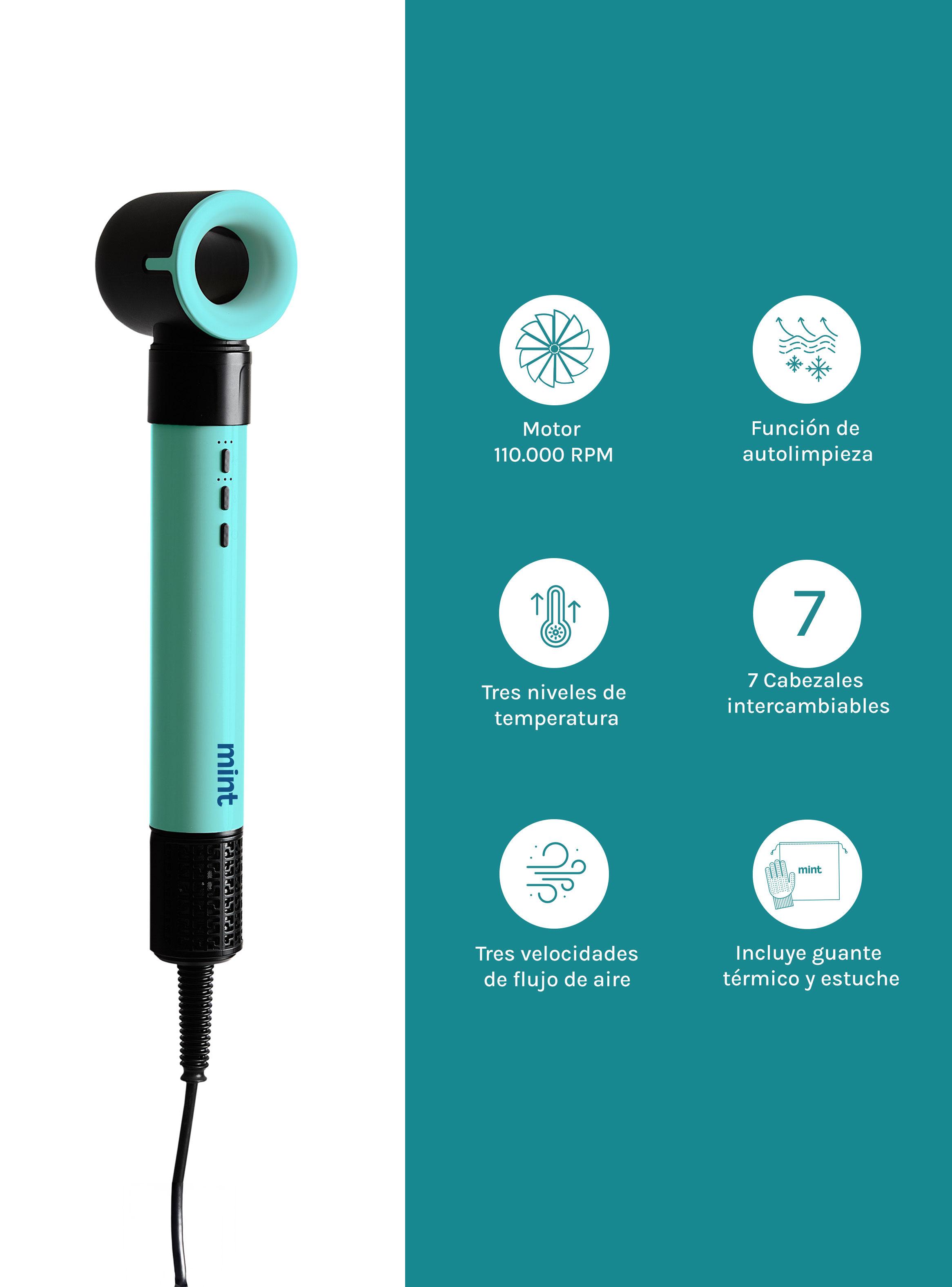 Secador de Pelo Multistyler 7 en 1 1500W MHR-024 Celeste-4