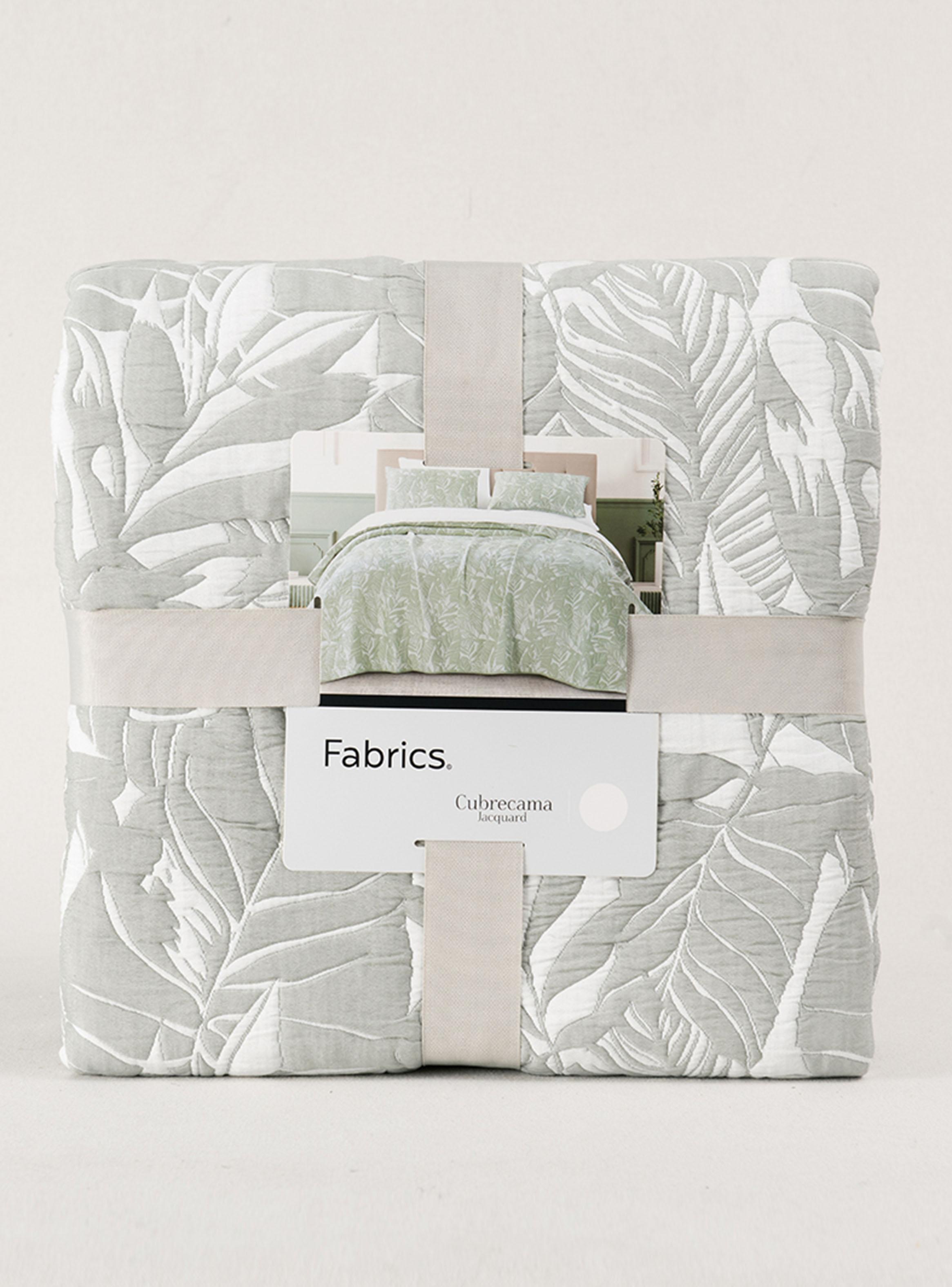 Cubrecama Jacquard Buzios Verde Súper King-3