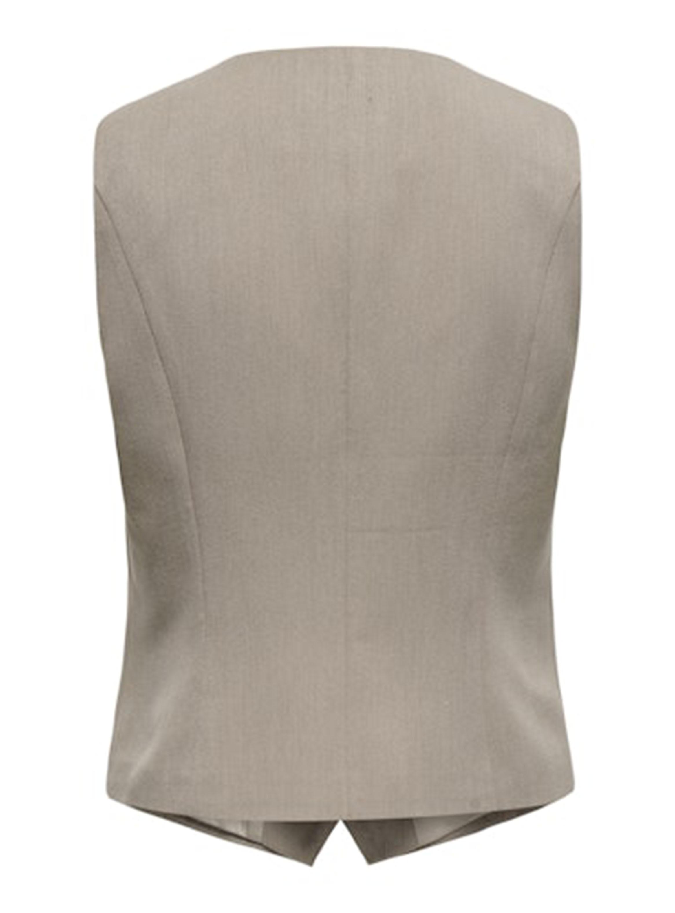 Chaleco Regular Beige-3