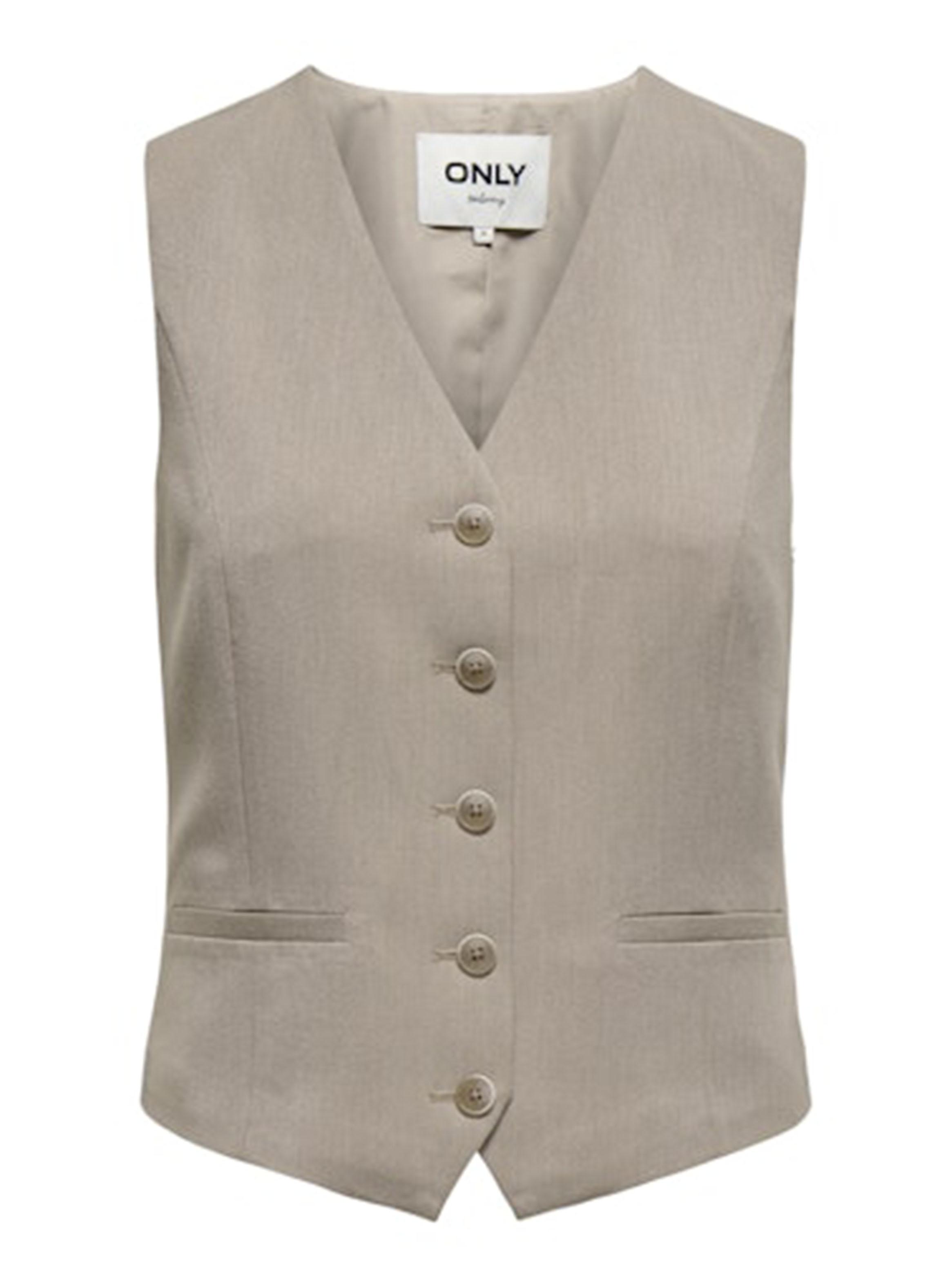 Chaleco Regular Beige-2
