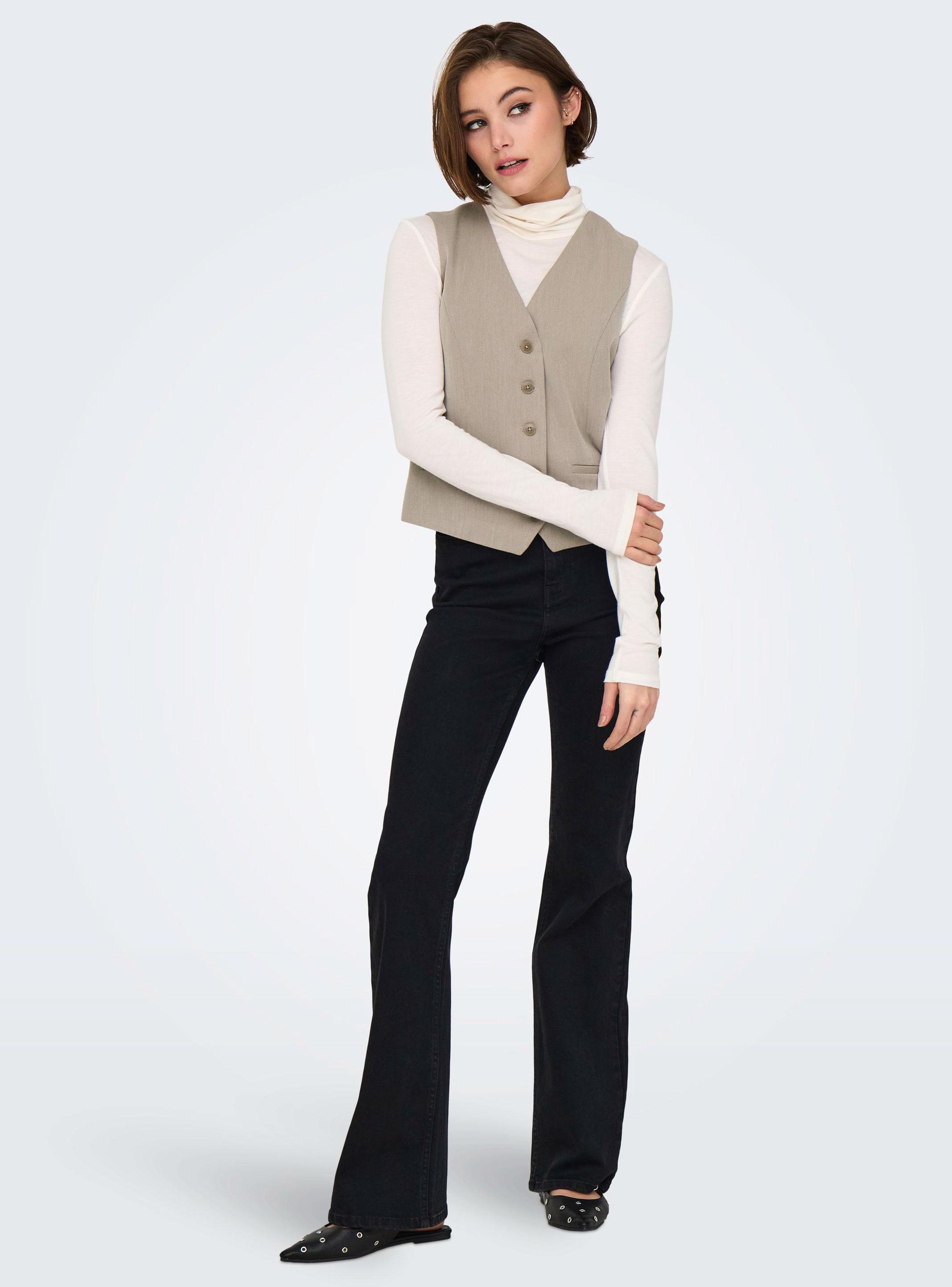 Chaleco Regular Beige-3