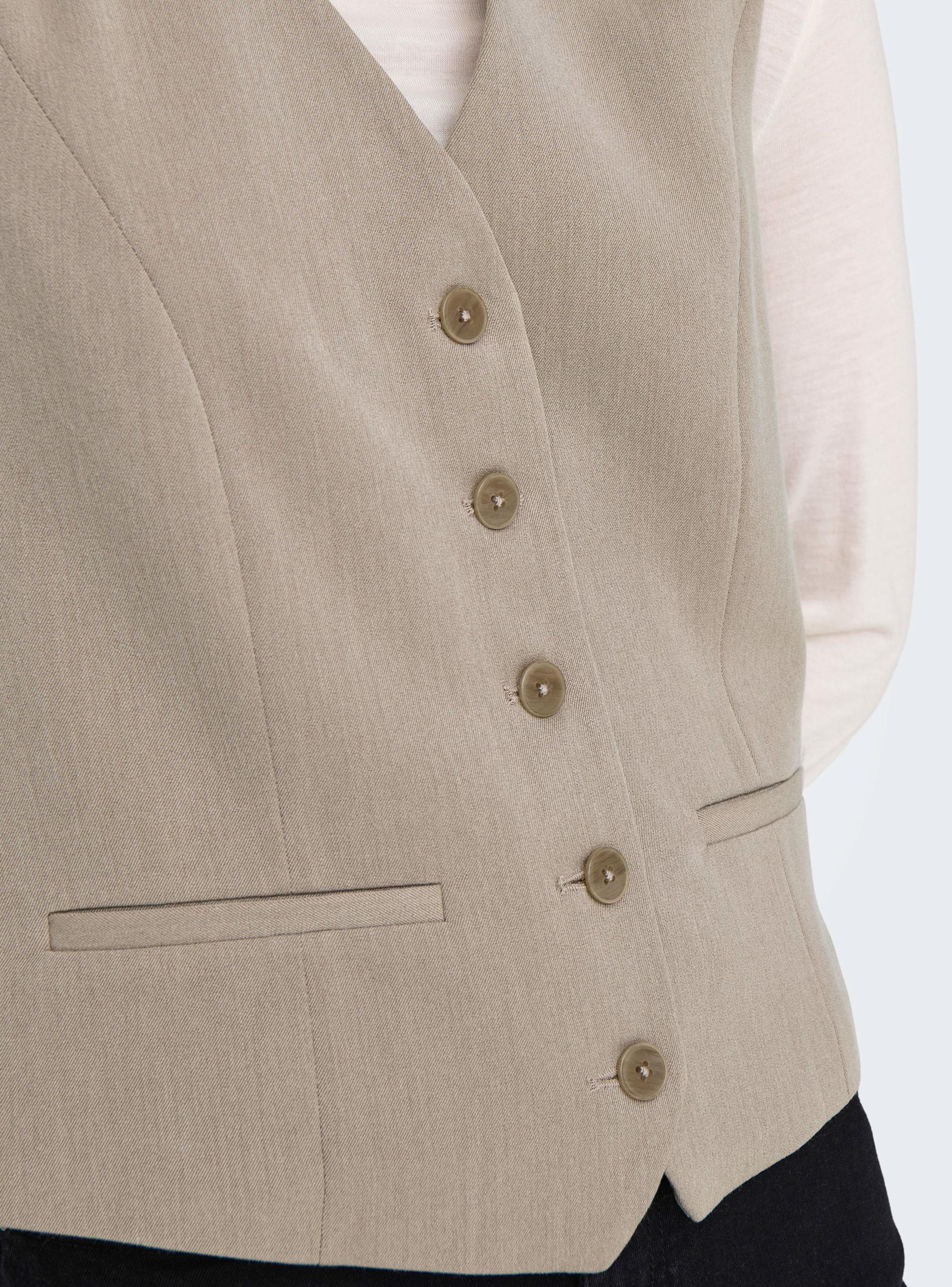 Chaleco Regular Beige-2