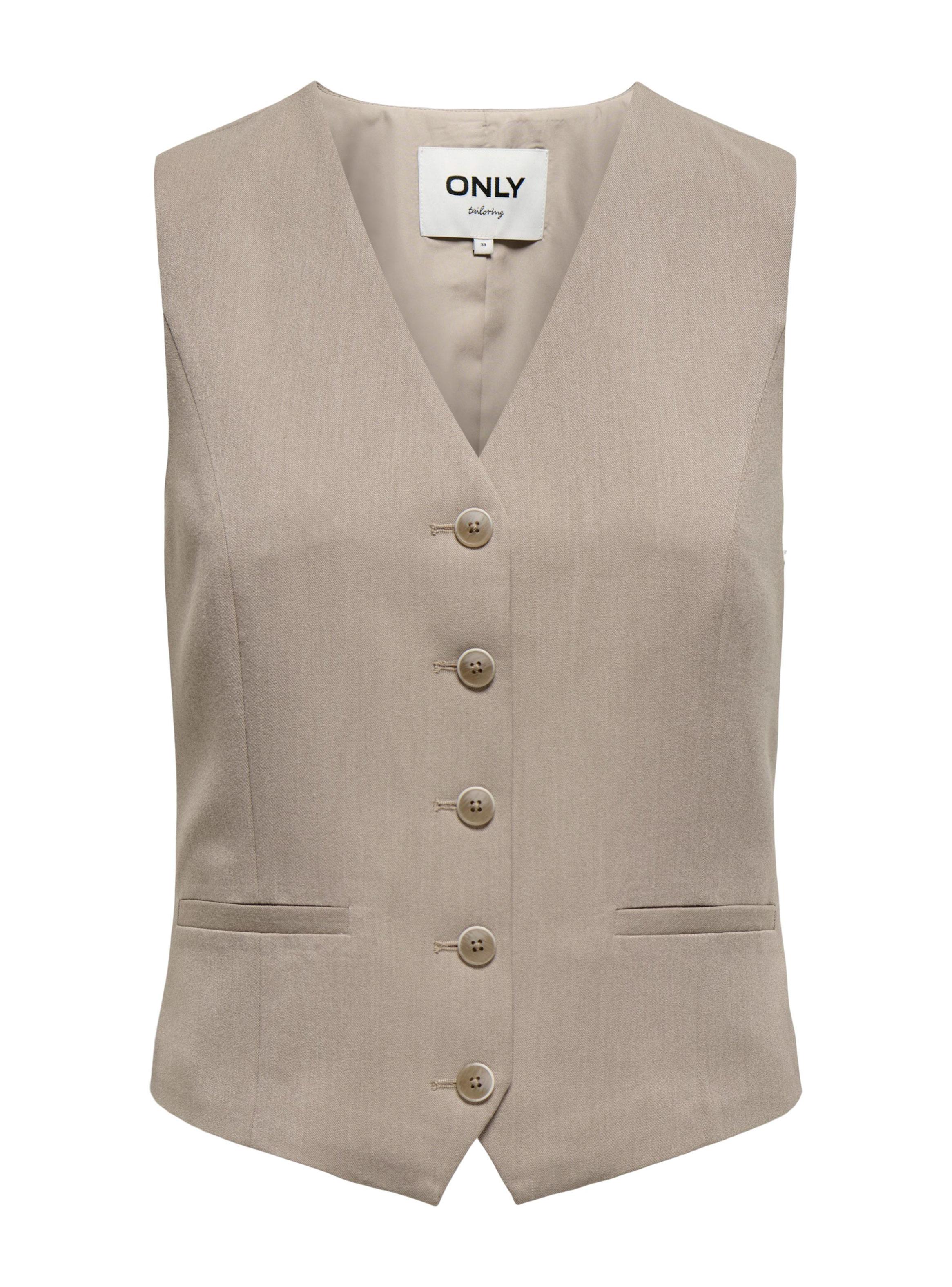 Chaleco Regular Beige-4