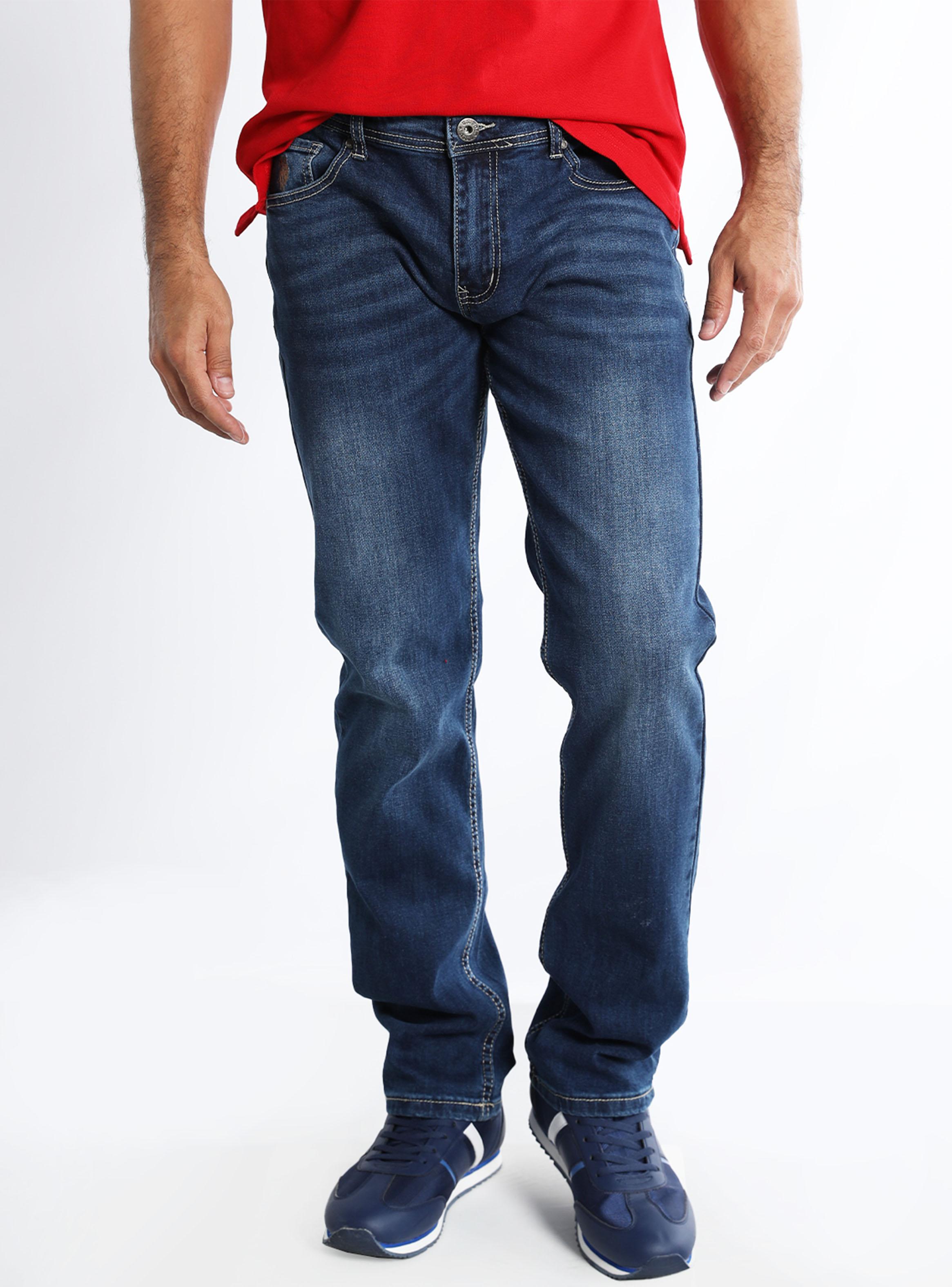 Jeans Regular Fit Tiro Medio-0