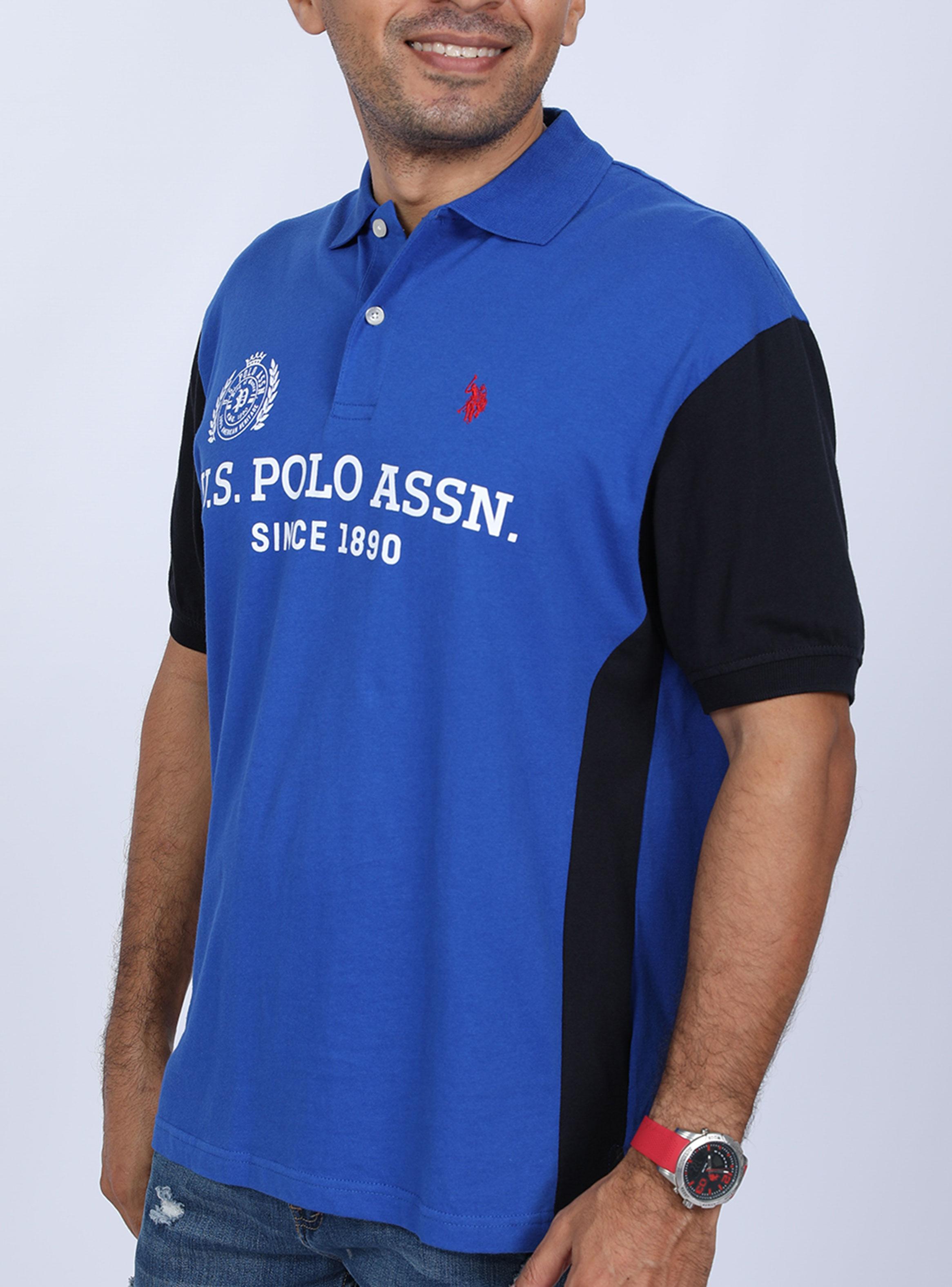 Polera Cuello Polo Diseño en Manga-2