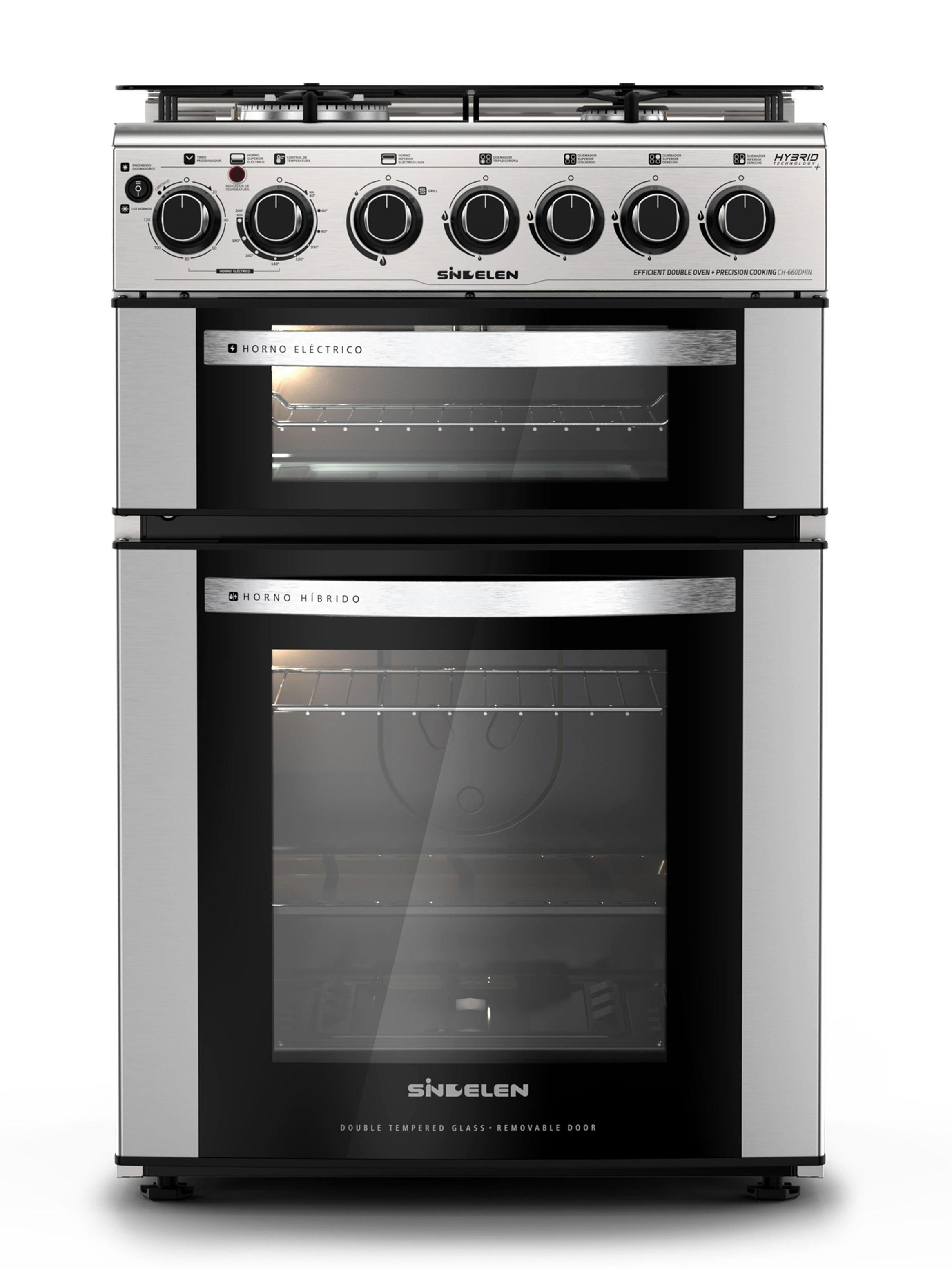 Cocina a Gas 4 Quemadores Doble Horno CH-660DHIN-0