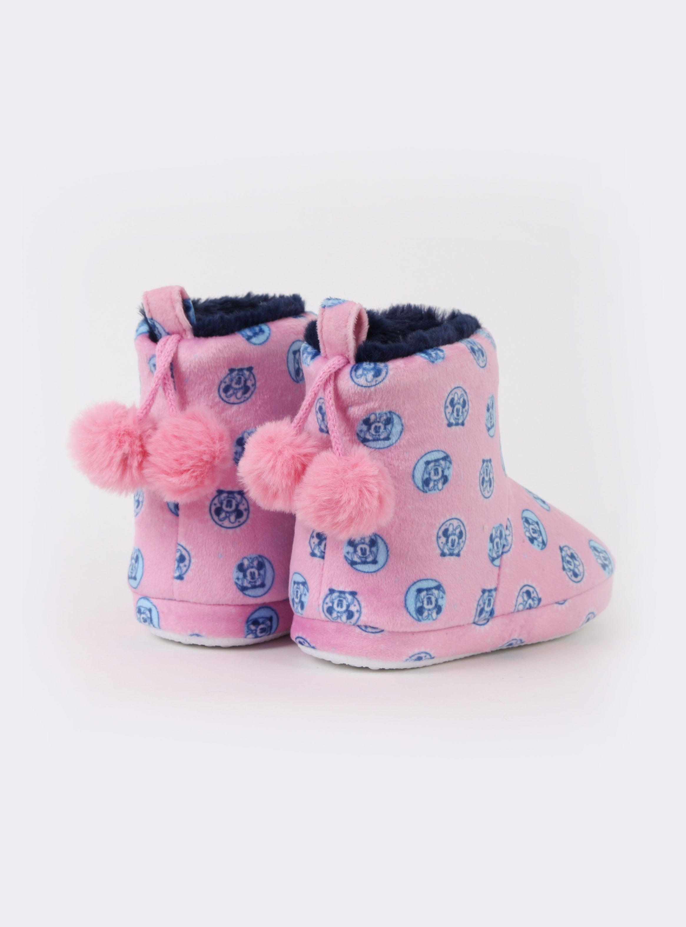 Pantufla Bota Print Minnie Niña-2