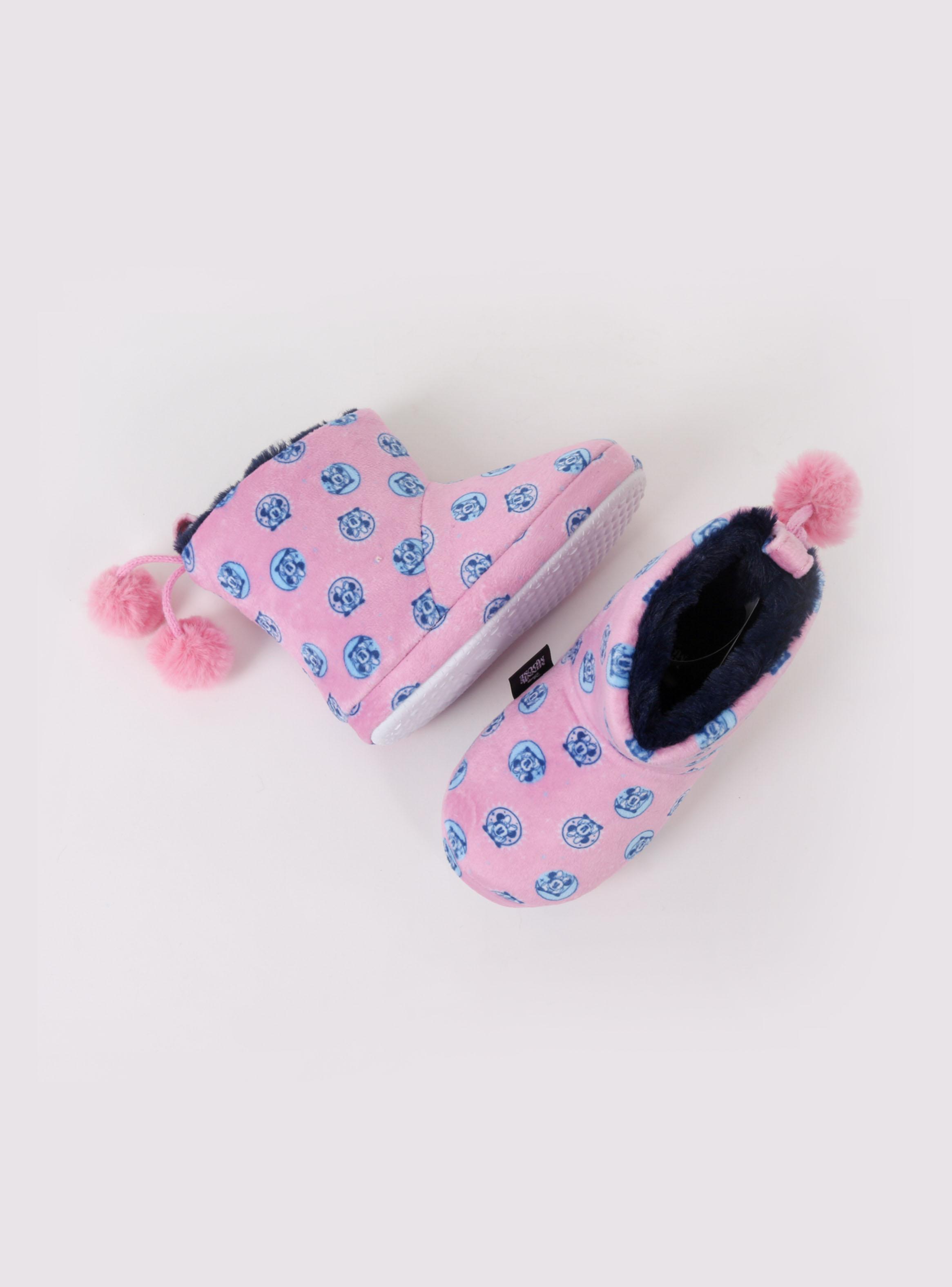 Pantufla Bota Print Minnie Niña-3