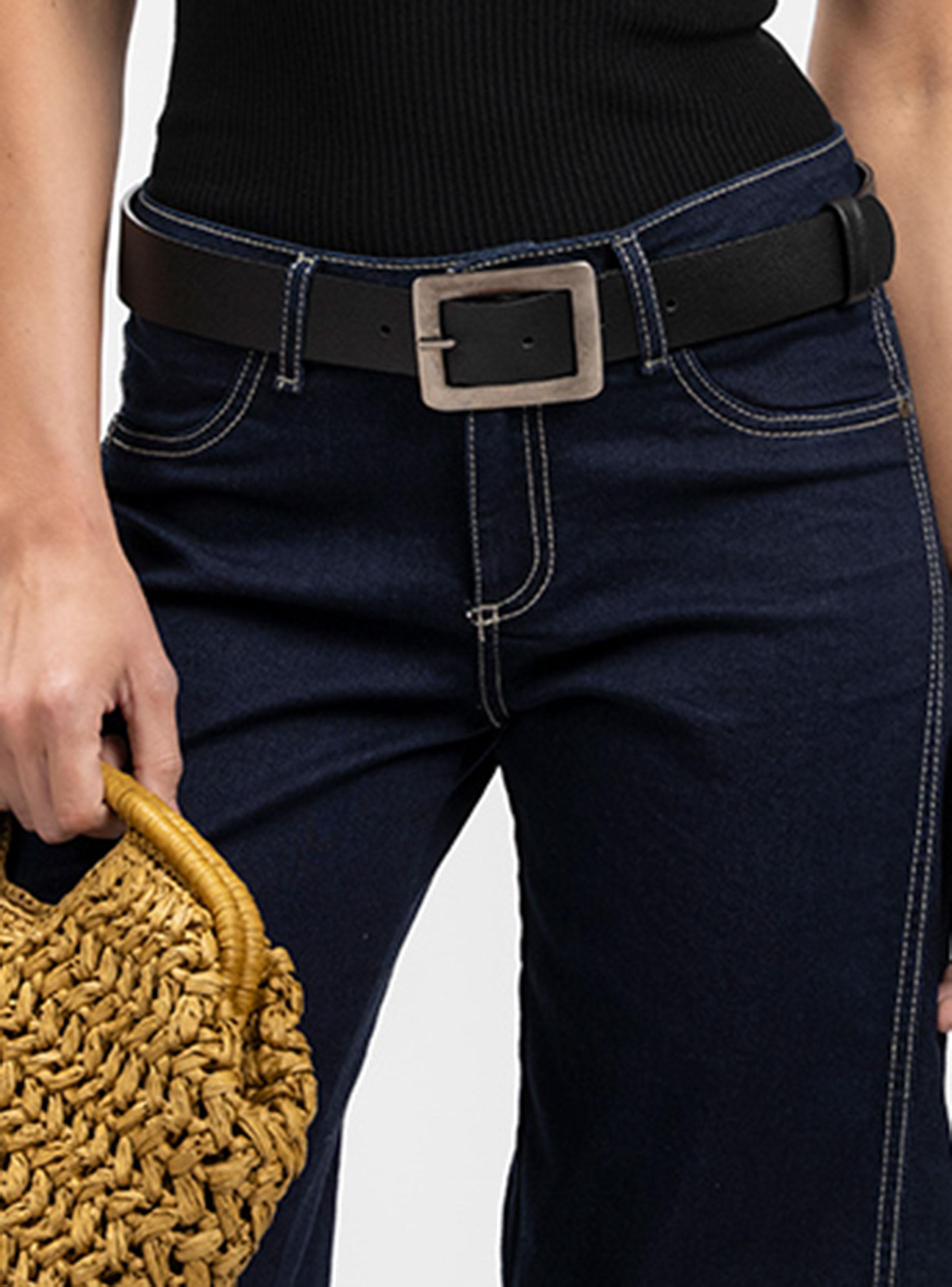 Jeans Palazzo Tiro Medio Anna Azul R-2