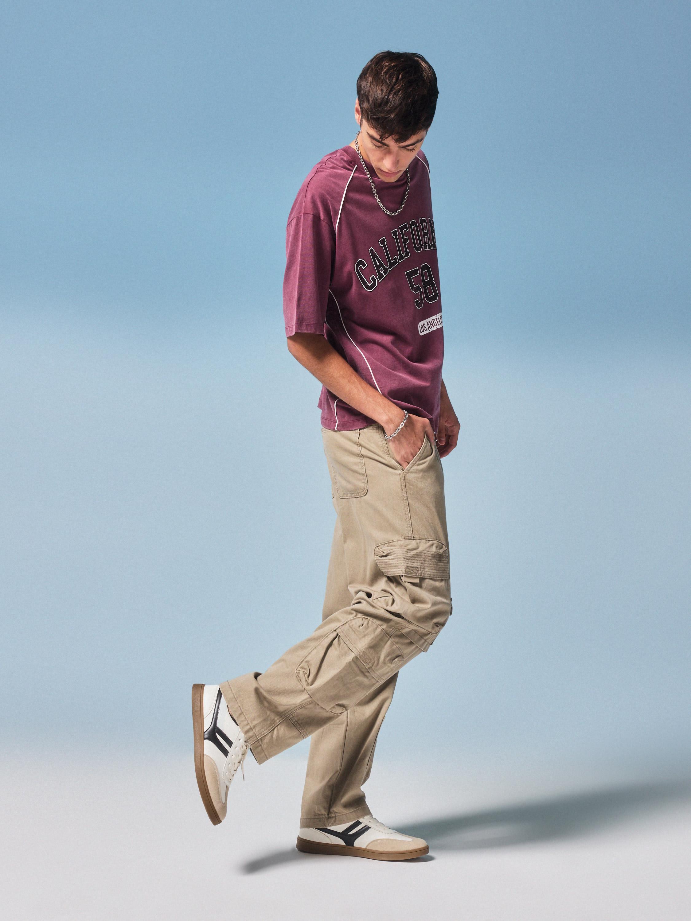 Pantalón Bolsillos Cargo-4