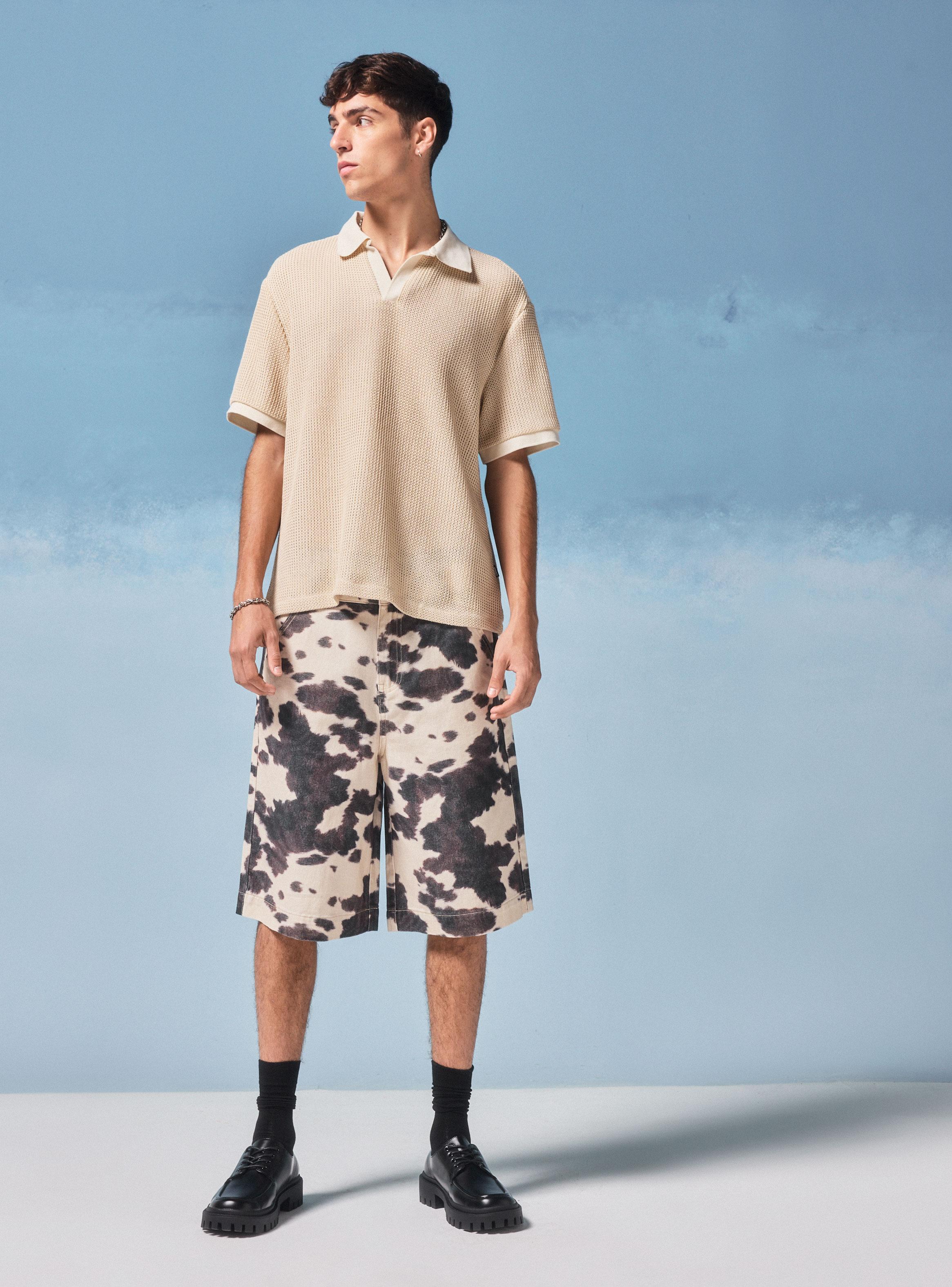 Bermuda Estampado Vaca-4