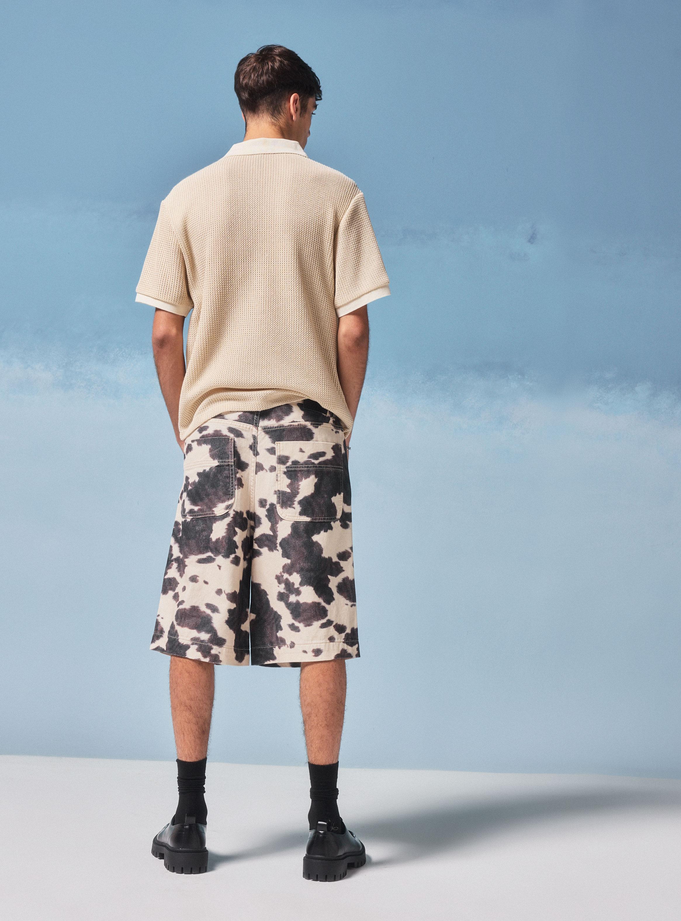 Bermuda Estampado Vaca-5