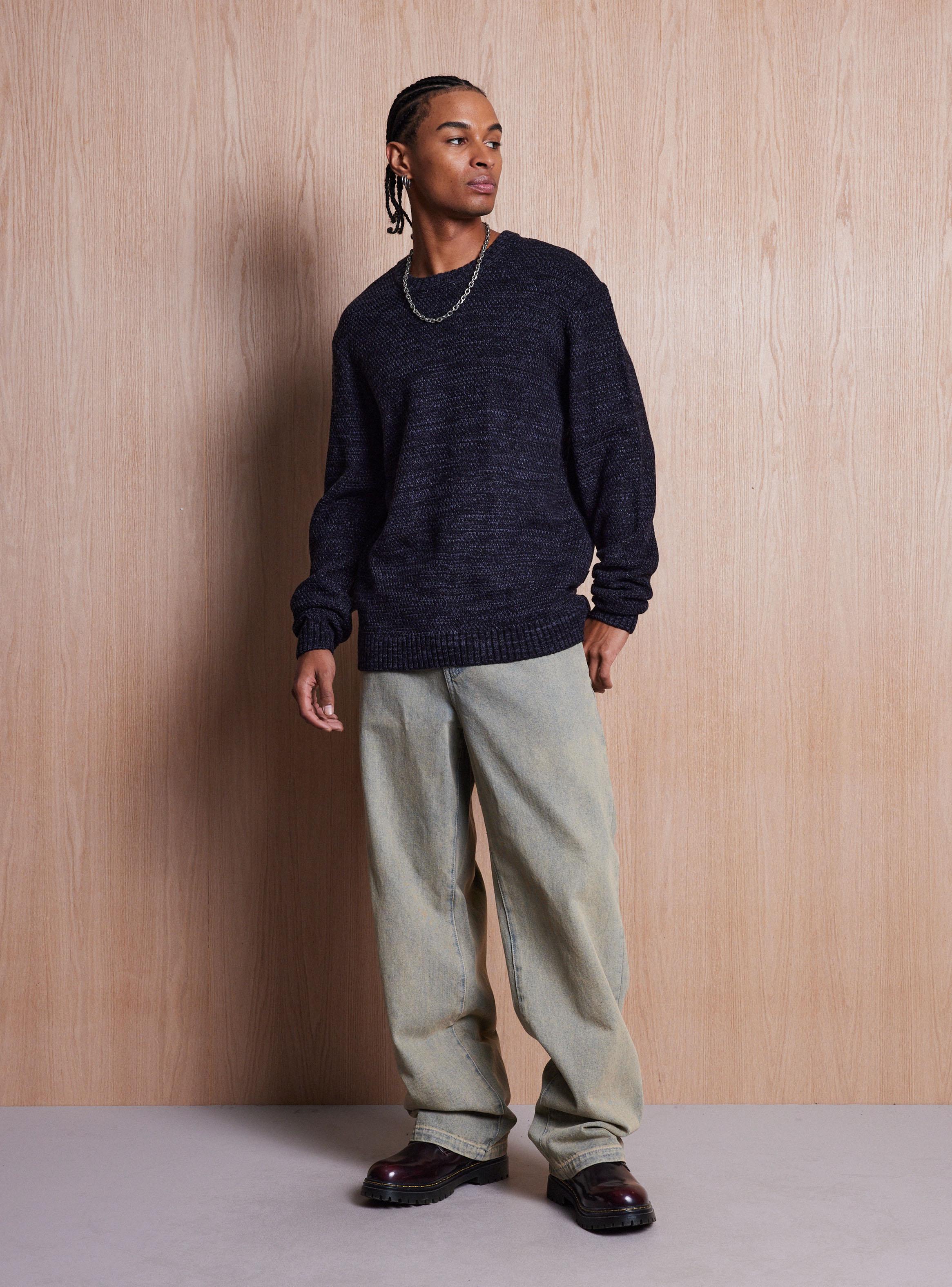 Sweater Melange Acrílico Slim Fit-4