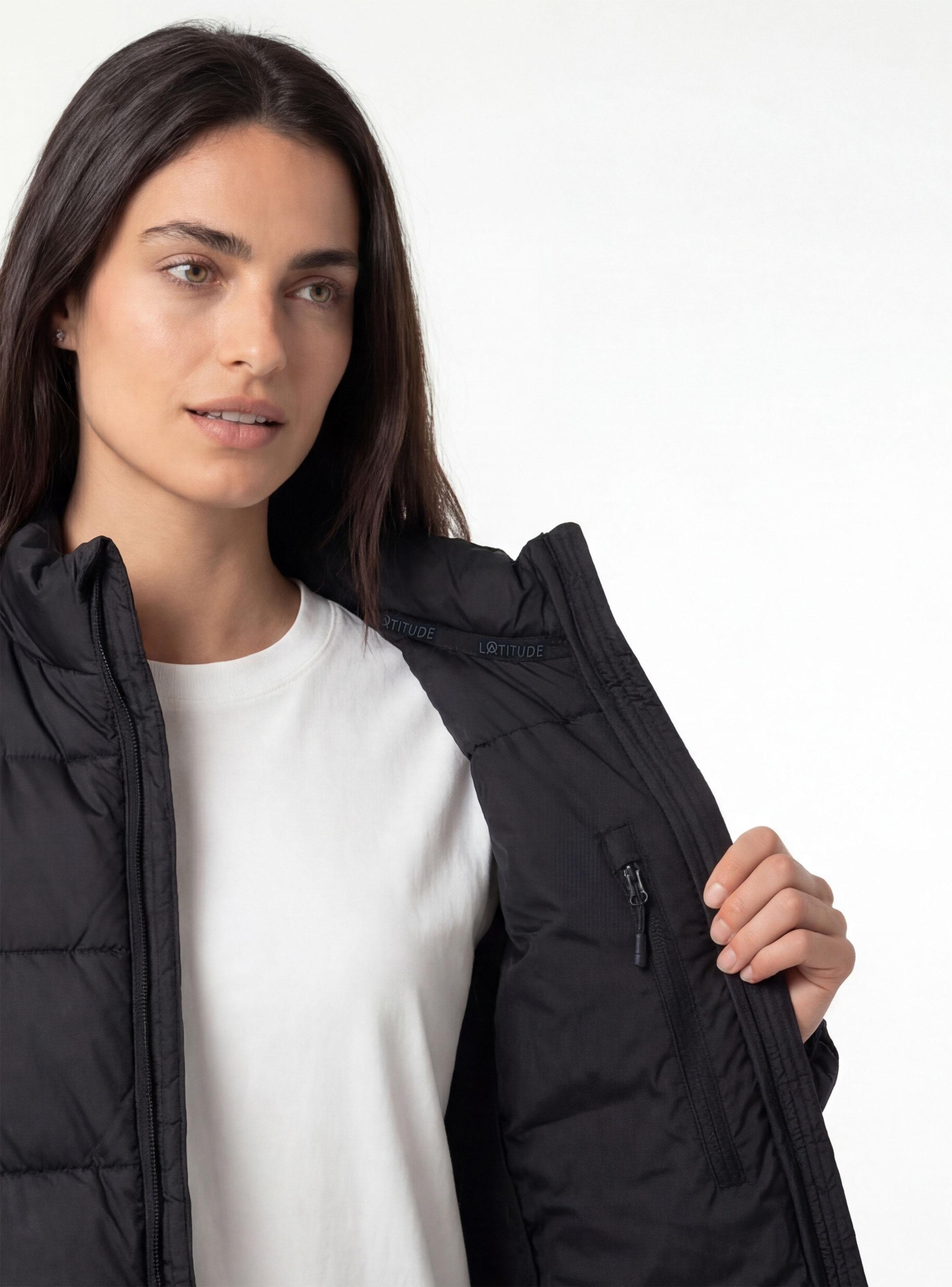 Chaqueta Corte Lateral y  Bolsillo Interno-6