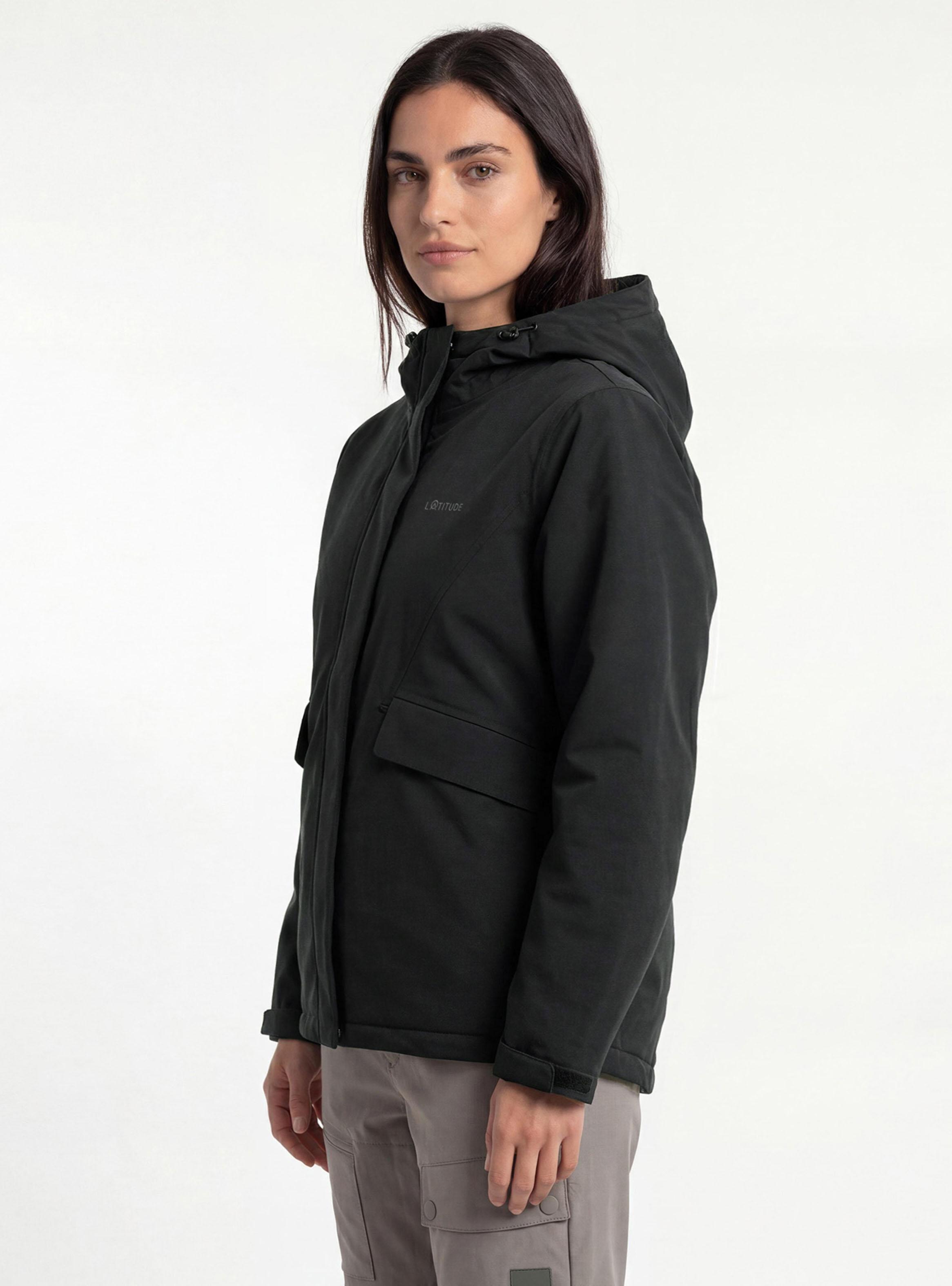 Chaqueta Corte Lateral y  Bolsillo Interno-4