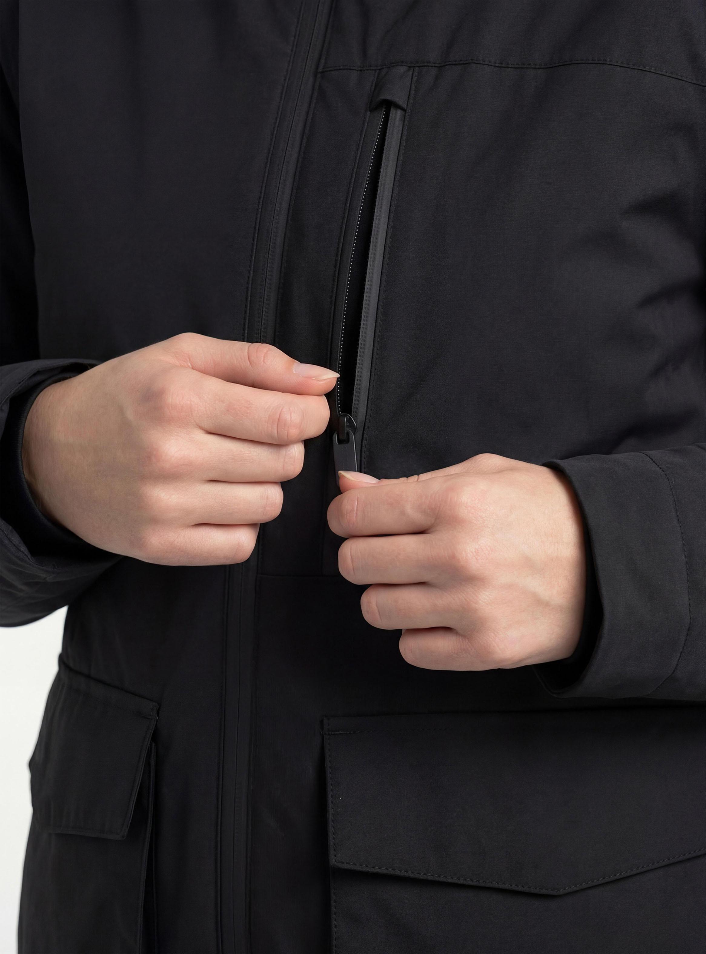 Parka Diseño con Bolsillo Delanteros Larga-4